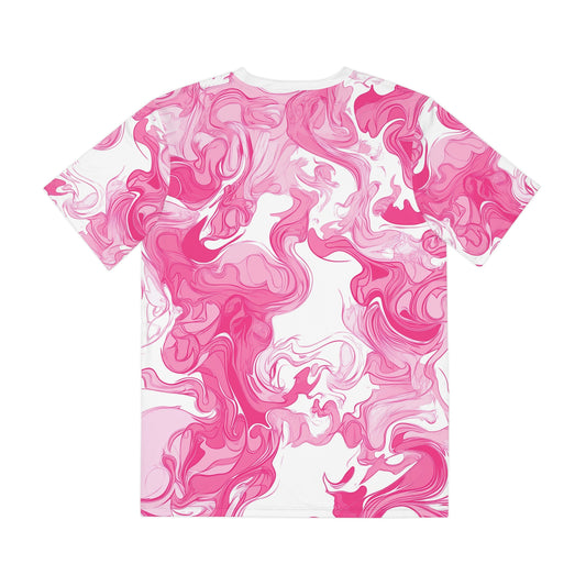 Stylish Pink Panther Tee - Eye-Catching Marbled Design for Trendsetters