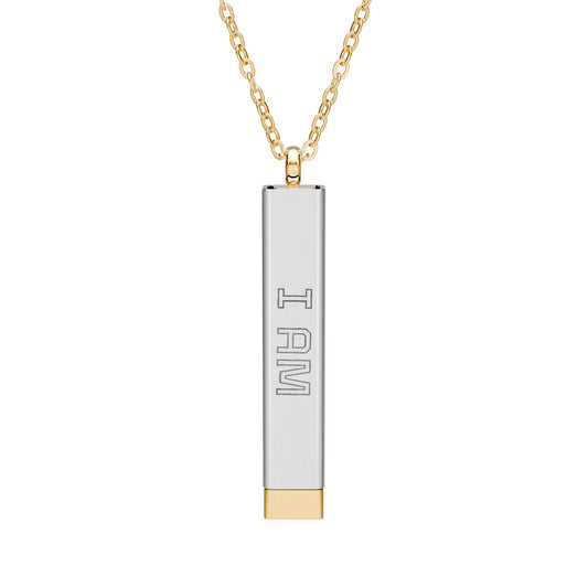 I AM Blessed Hidden Message Necklace – Manifestation Pendant (18K Gold / Stainless Steel)