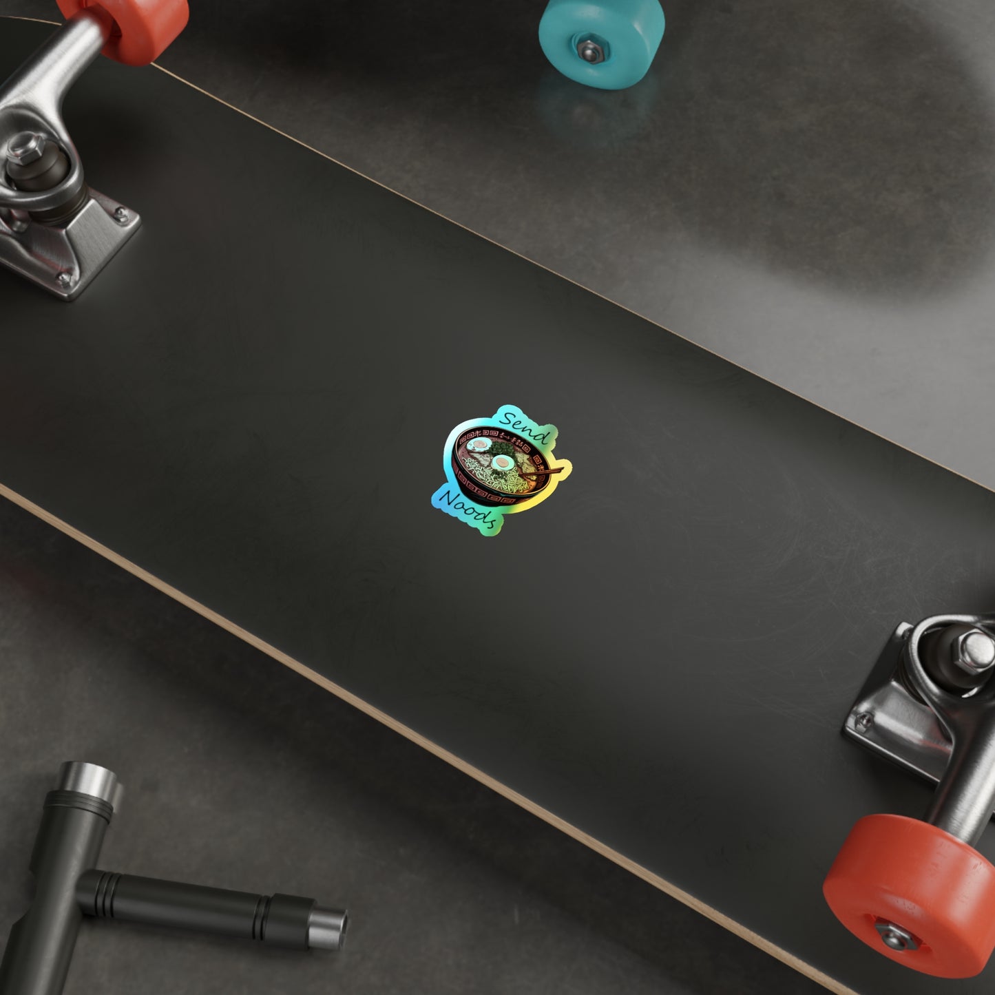 Holographic Send Noods Sticker