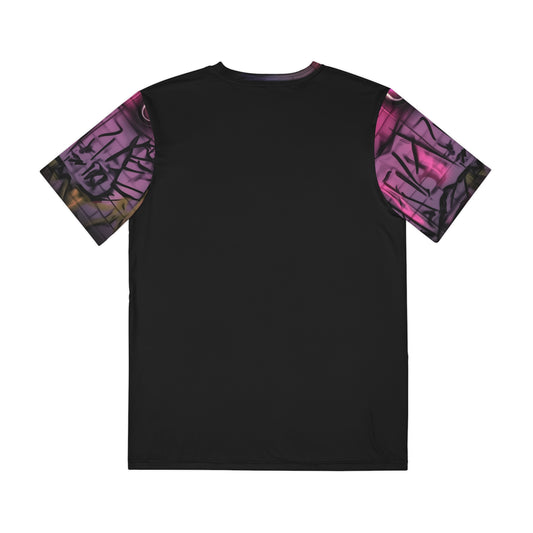 Men's Polyester Tee - Street Art 'Nope' Graphic Shirt for Casual Wear