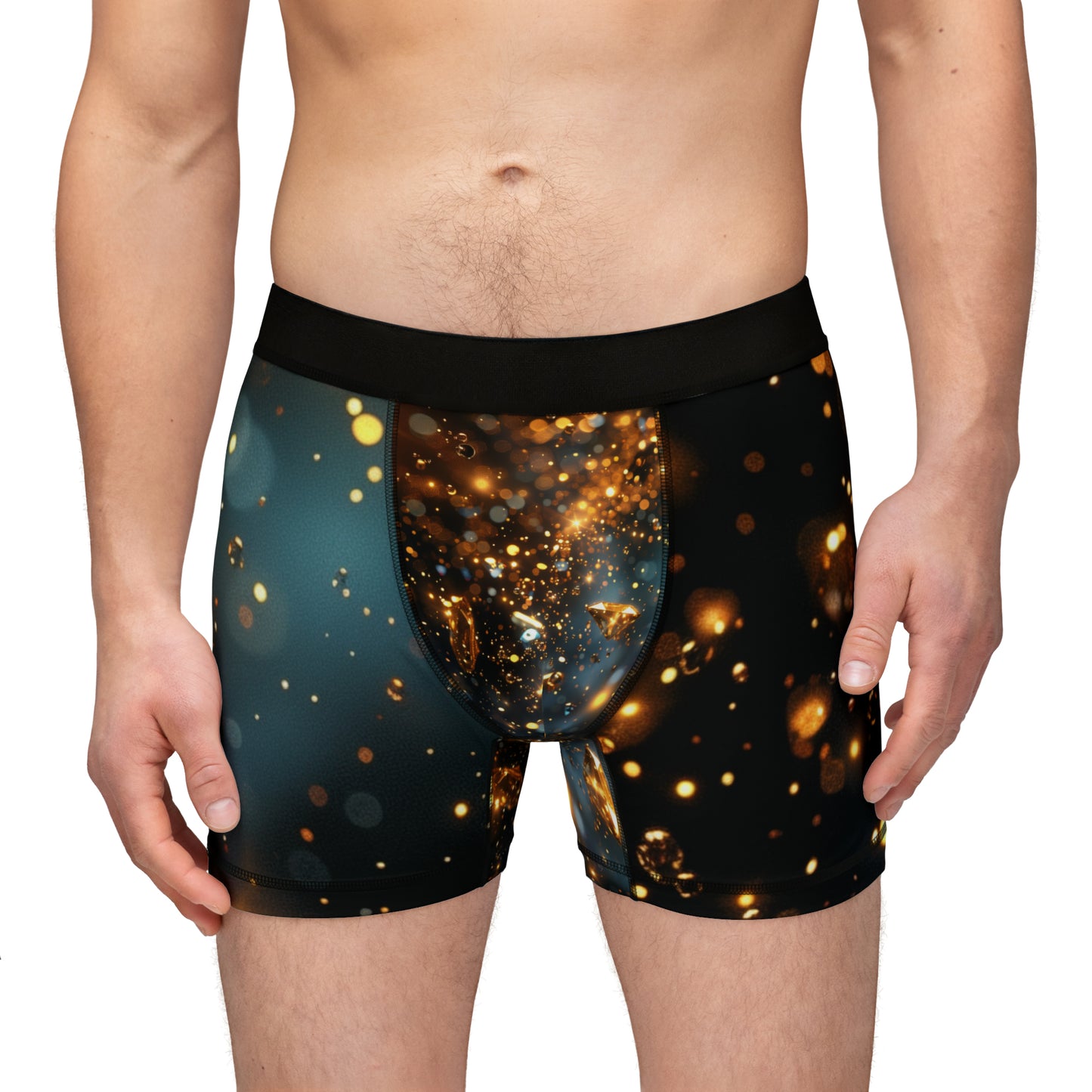 Luxe Gold Rain Men's Boxers