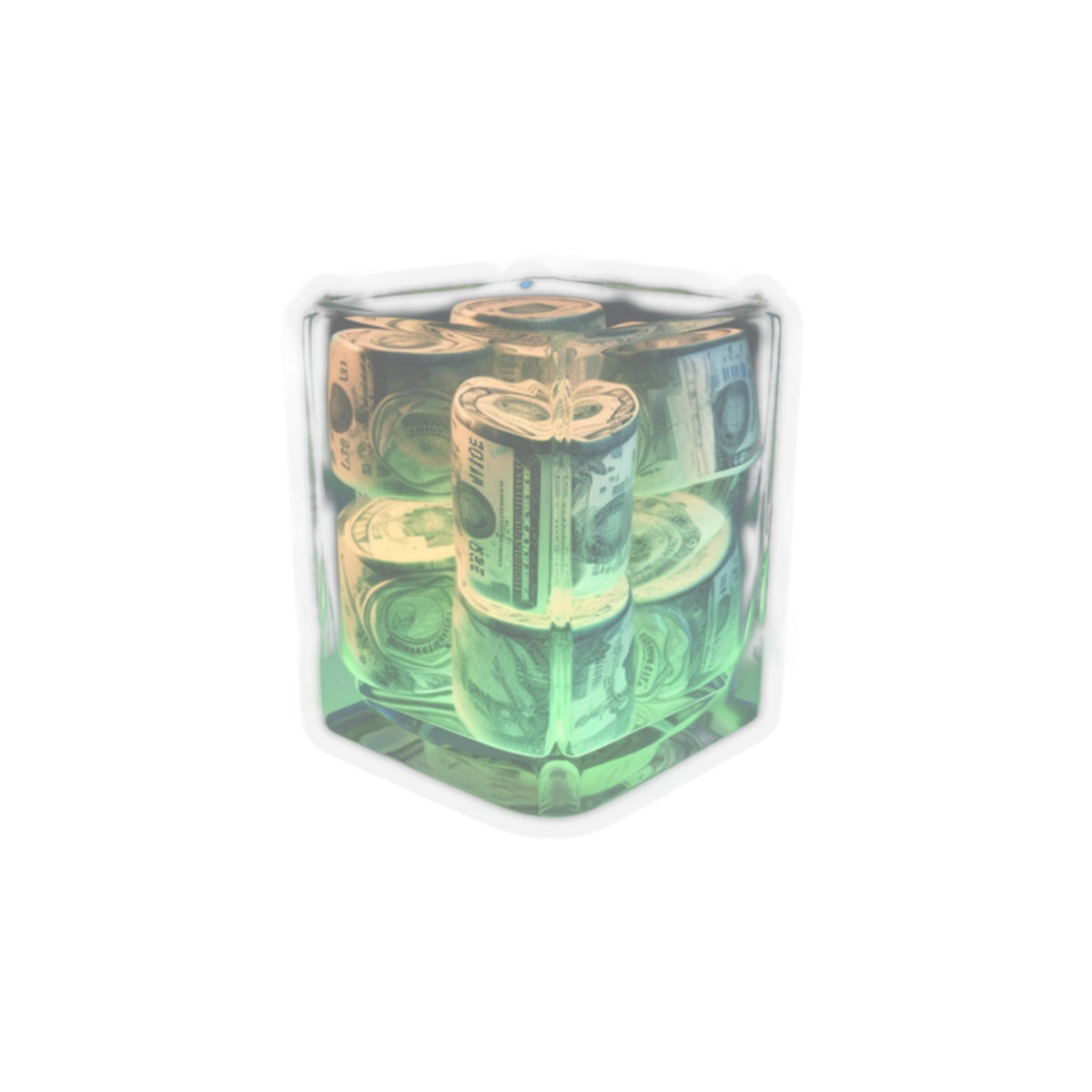 Cash in a Cup Sticker