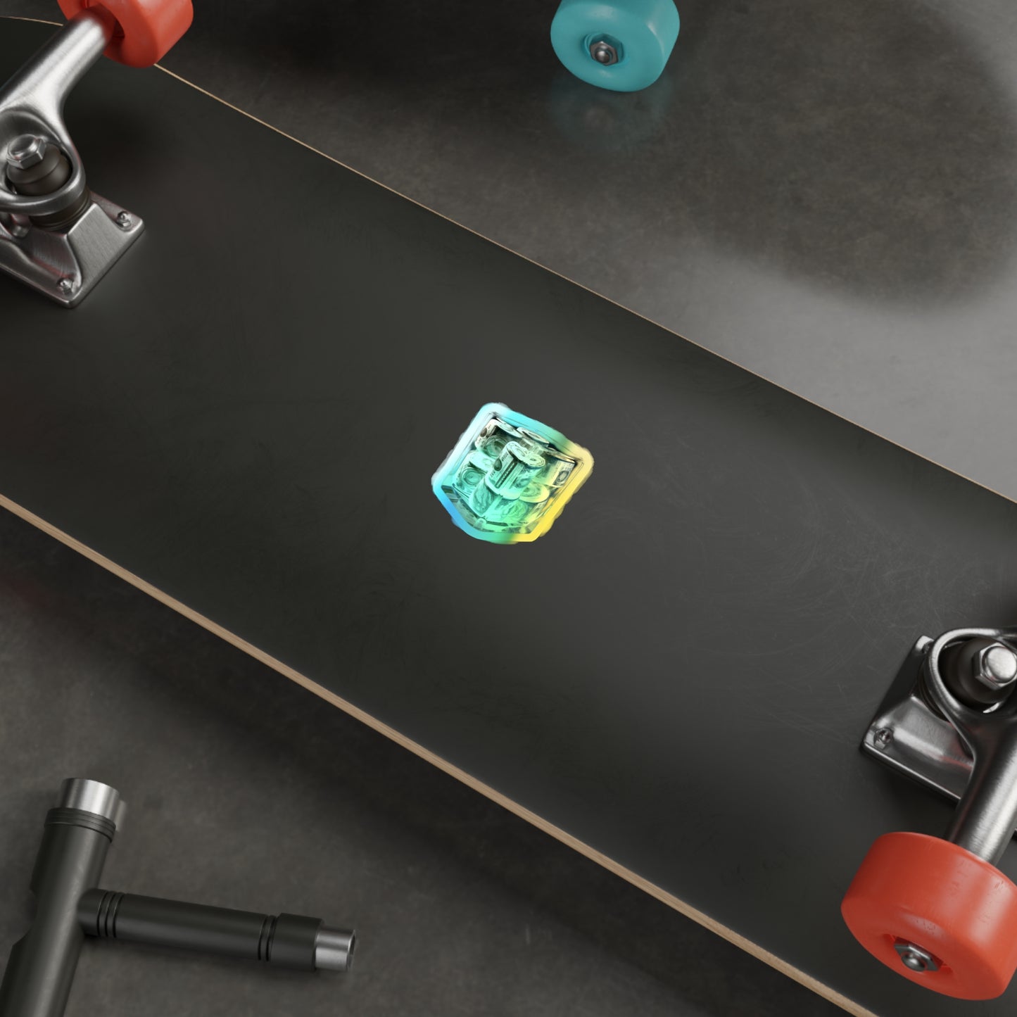 Cash in a Cup Holographic Sticker