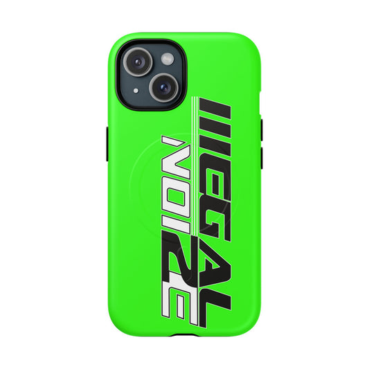 Illegal NoiZe Neon Green Tough Magnetic iPhone Case