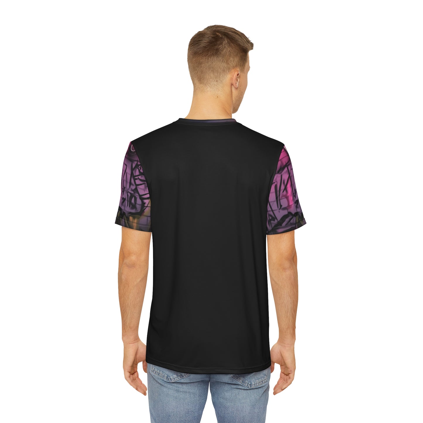 Men's Polyester Tee - Street Art 'Nope' Graphic Shirt for Casual Wear