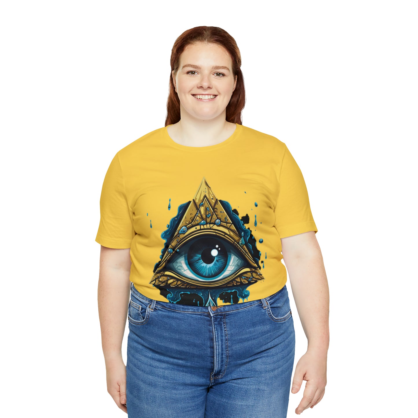 "Enigmatic Gaze" Unisex Jersey Short Sleeve Tee