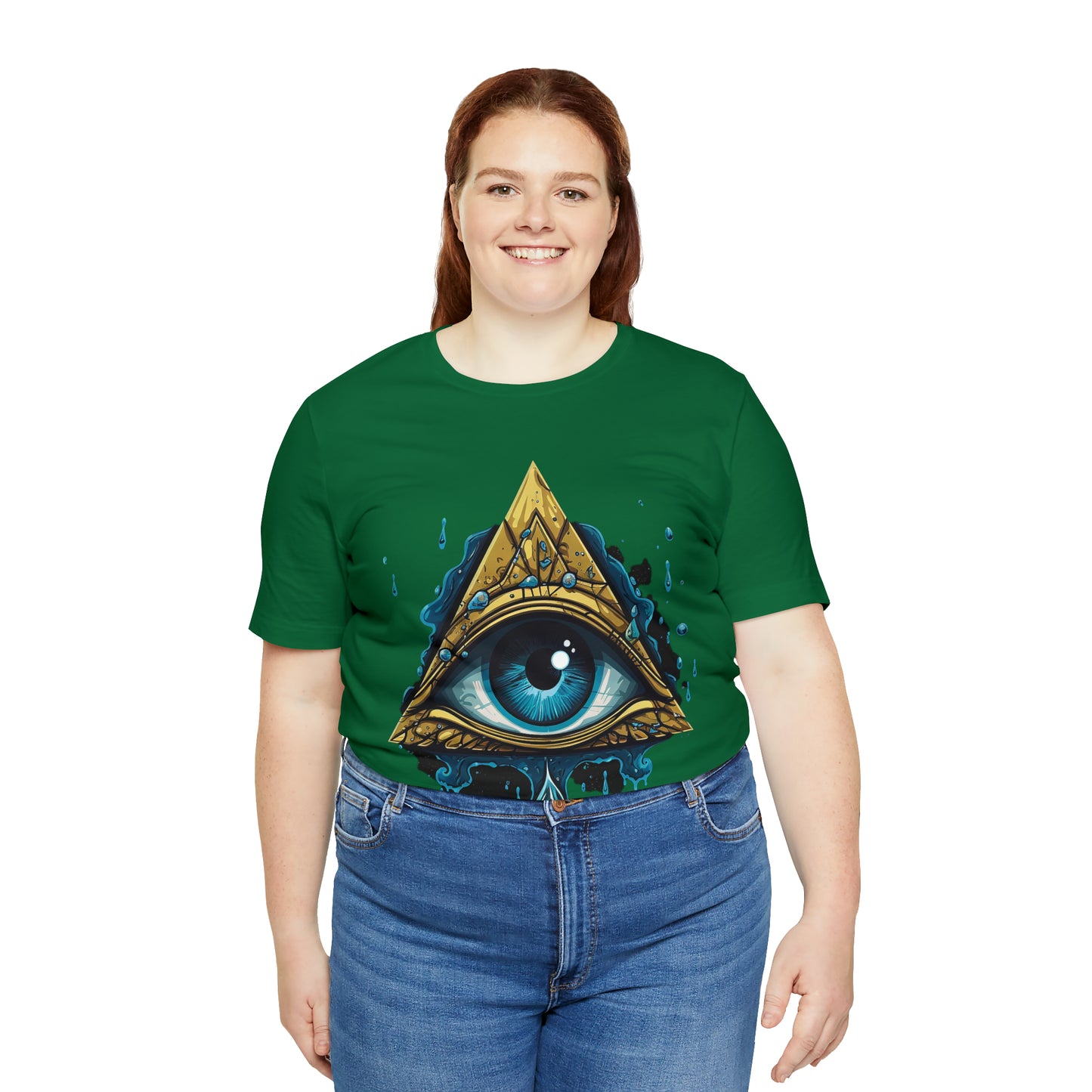 "Enigmatic Gaze" Unisex Jersey Short Sleeve Tee