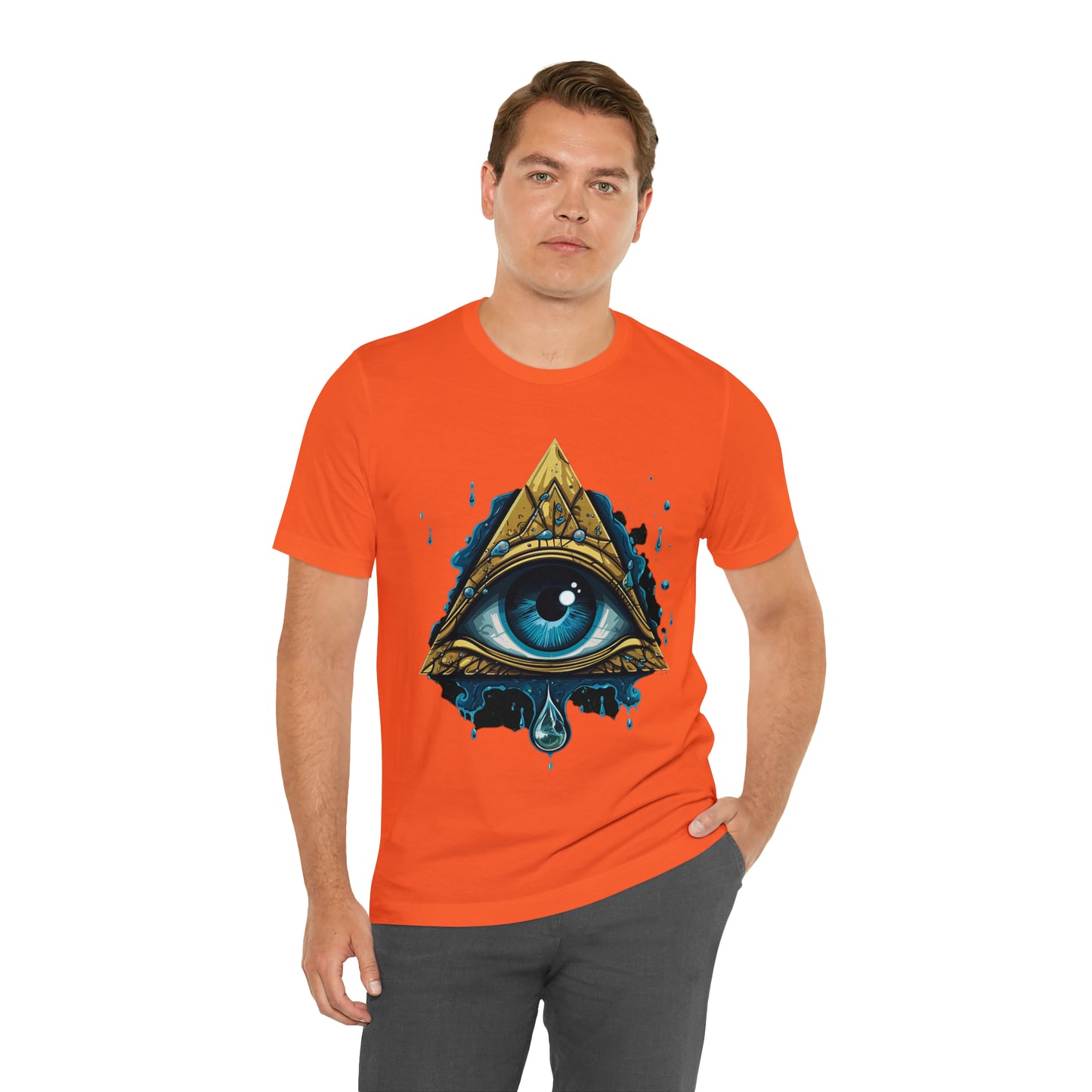 "Enigmatic Gaze" Unisex Jersey Short Sleeve Tee