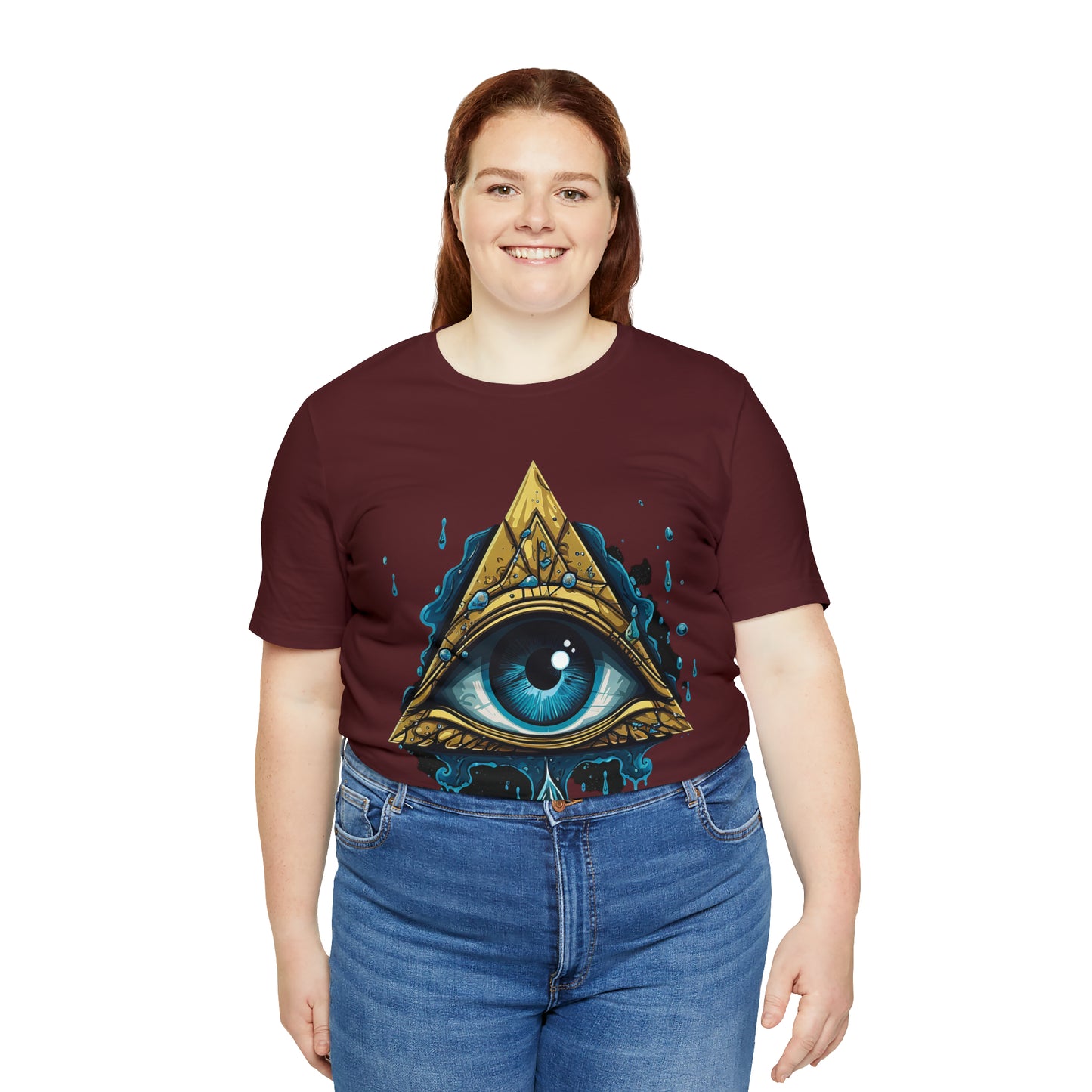 "Enigmatic Gaze" Unisex Jersey Short Sleeve Tee