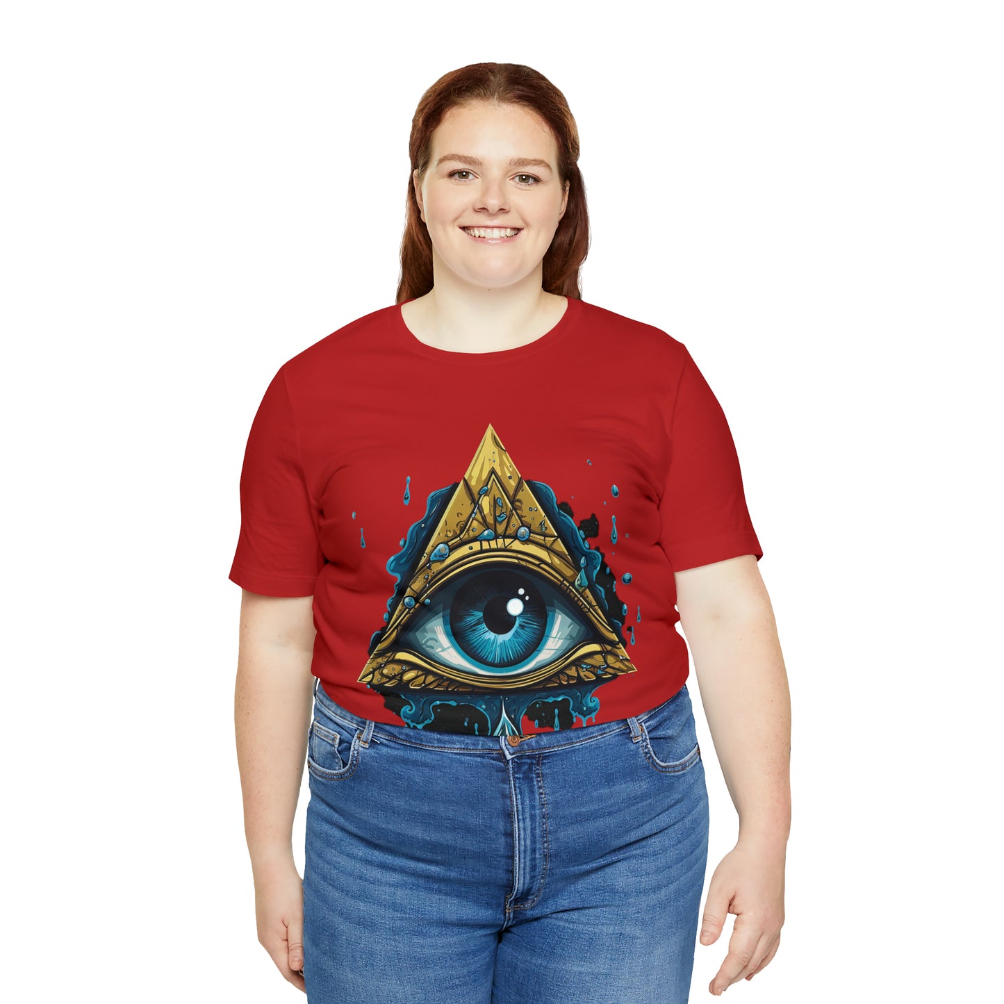 "Enigmatic Gaze" Unisex Jersey Short Sleeve Tee