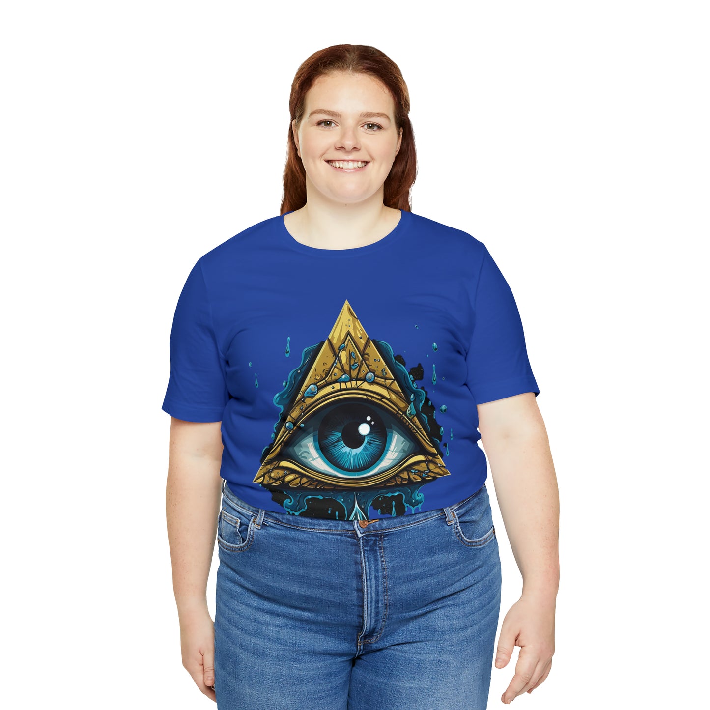 "Enigmatic Gaze" Unisex Jersey Short Sleeve Tee