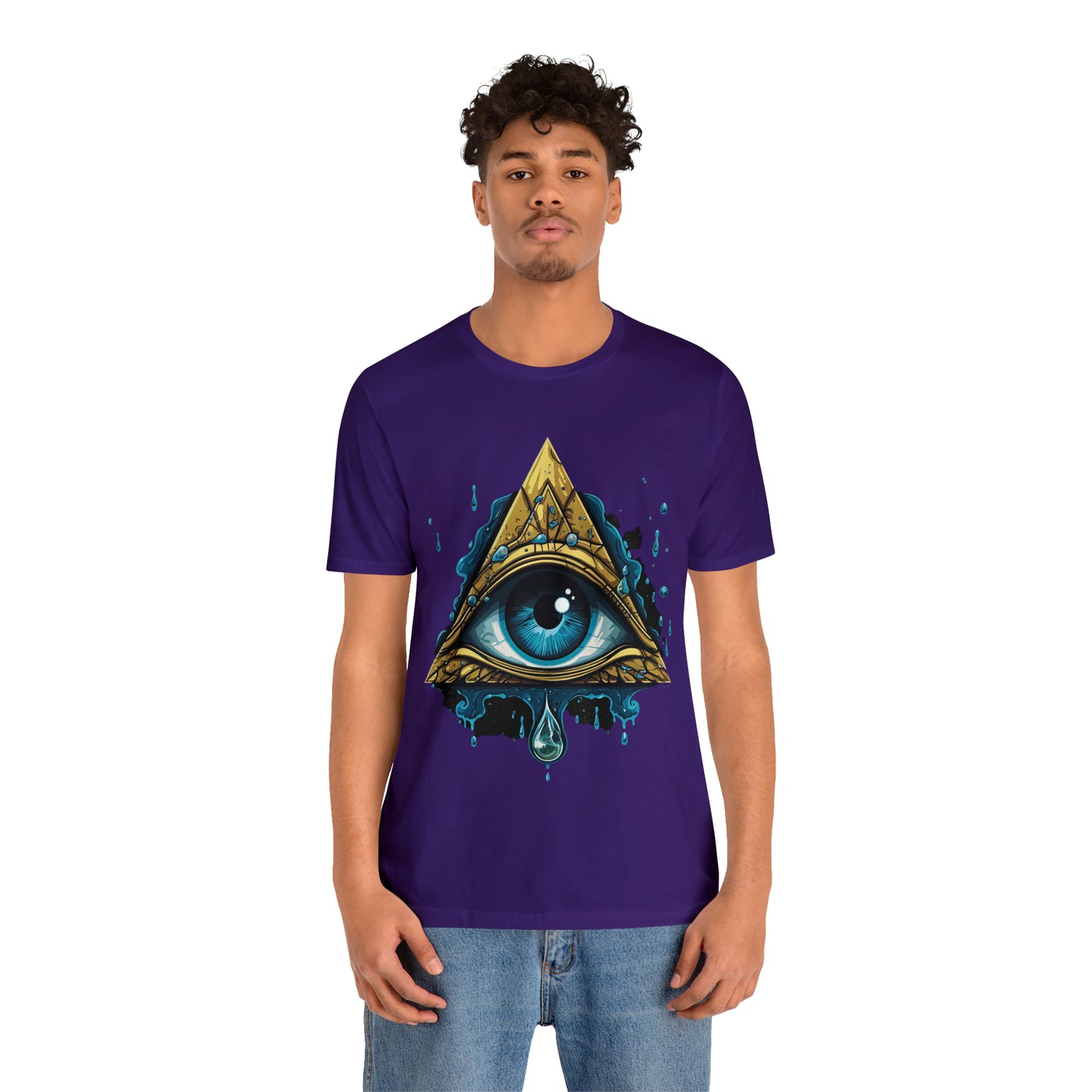 "Enigmatic Gaze" Unisex Jersey Short Sleeve Tee