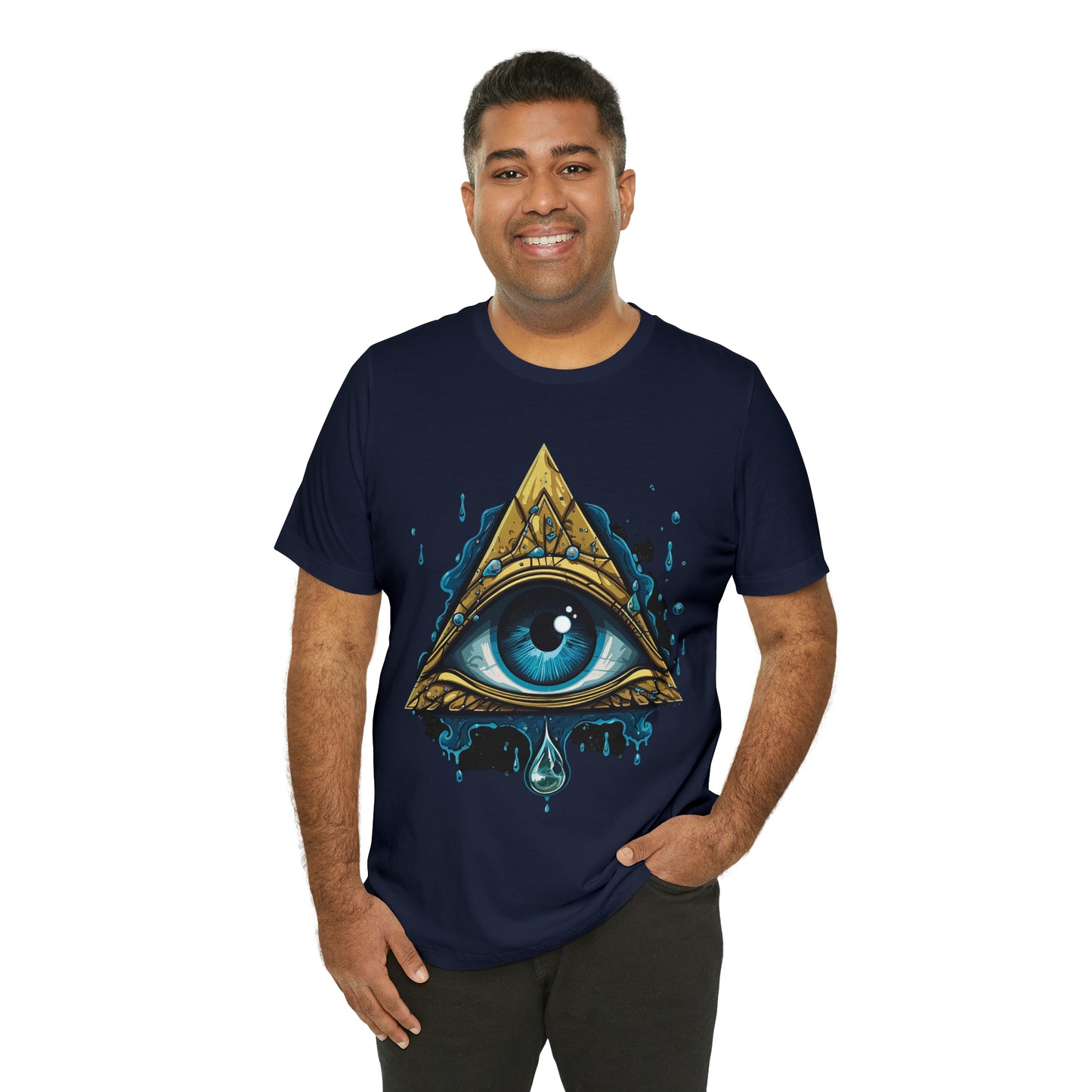 "Enigmatic Gaze" Unisex Jersey Short Sleeve Tee
