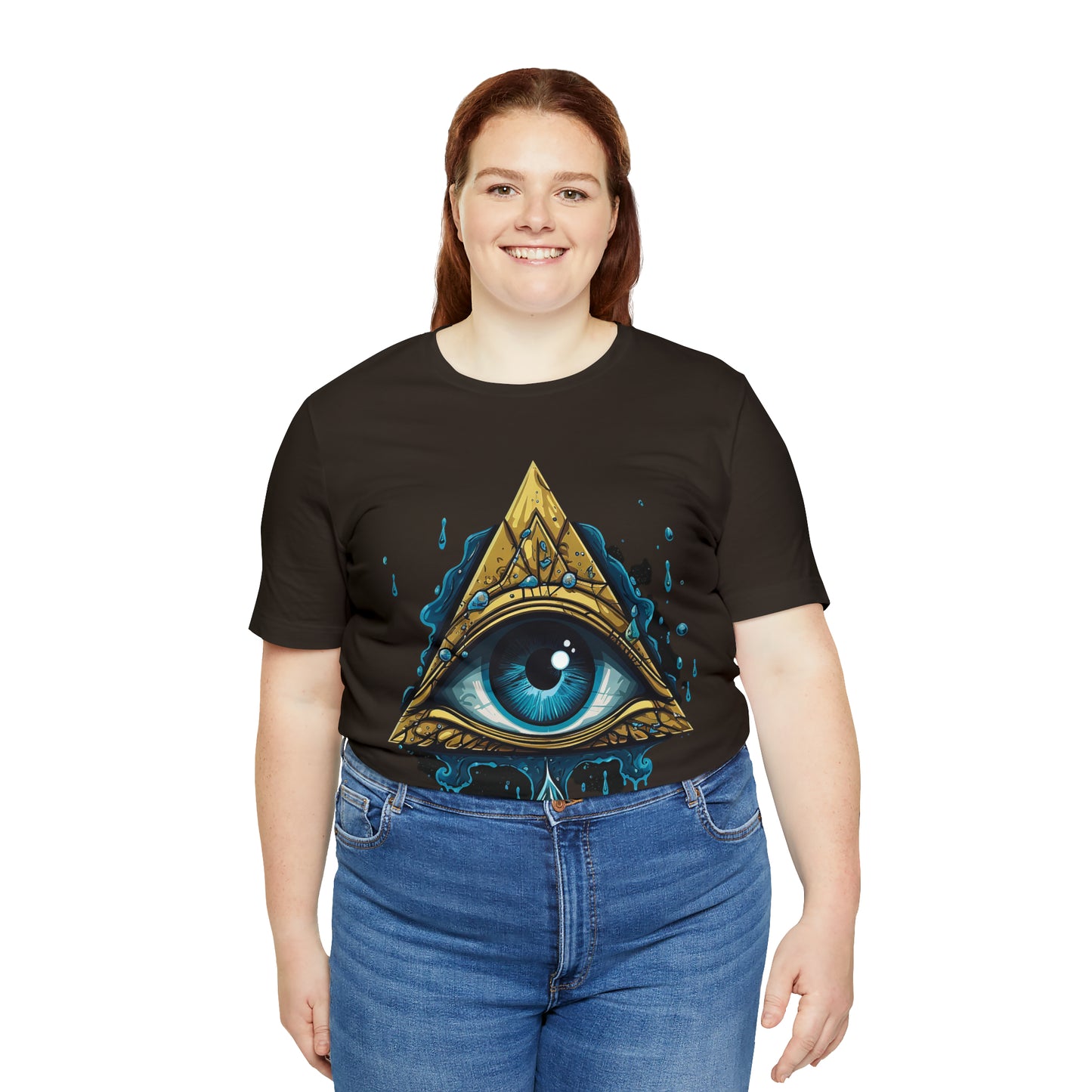 "Enigmatic Gaze" Unisex Jersey Short Sleeve Tee