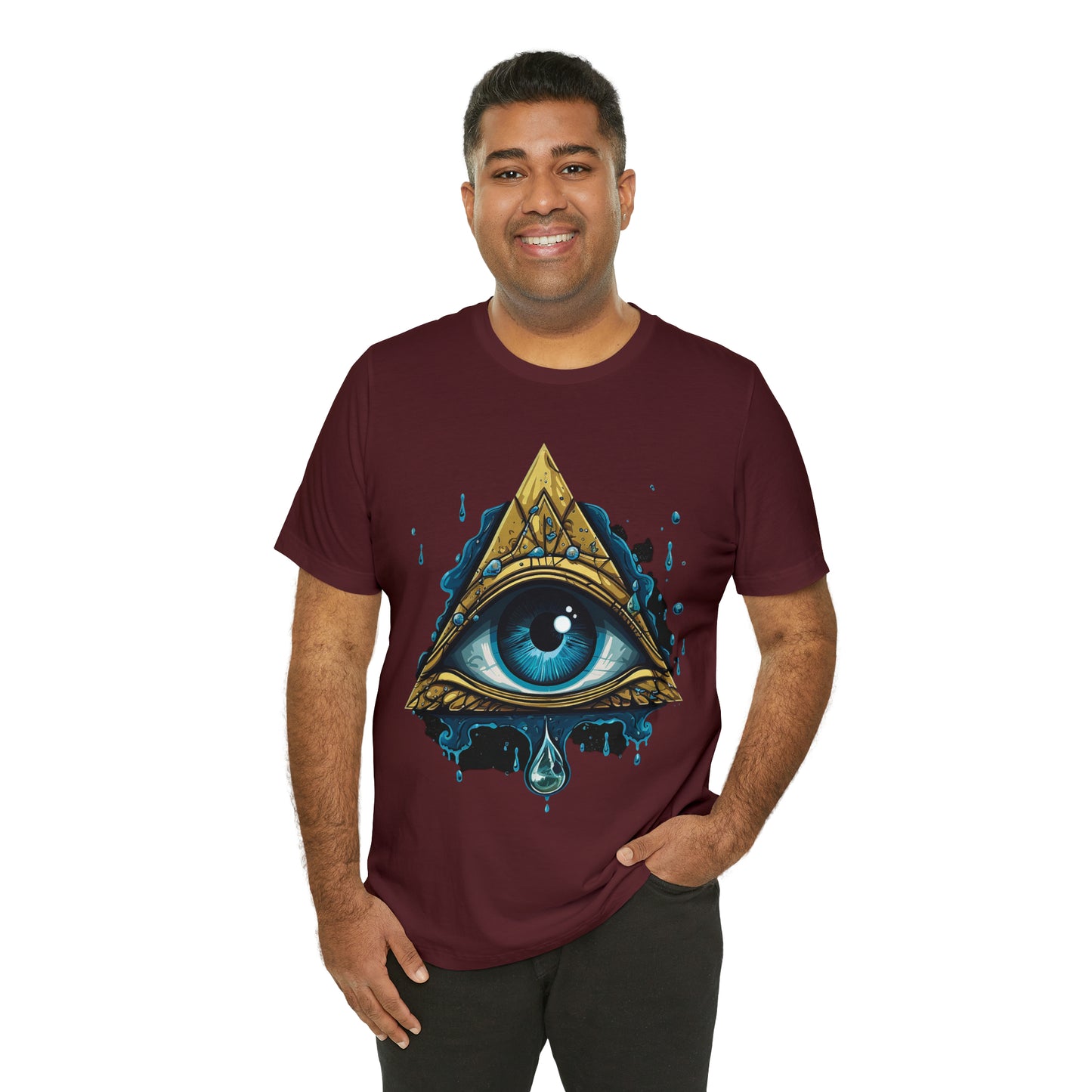 "Enigmatic Gaze" Unisex Jersey Short Sleeve Tee