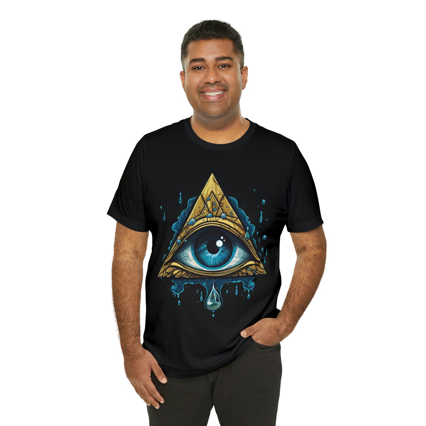"Enigmatic Gaze" Unisex Jersey Short Sleeve Tee