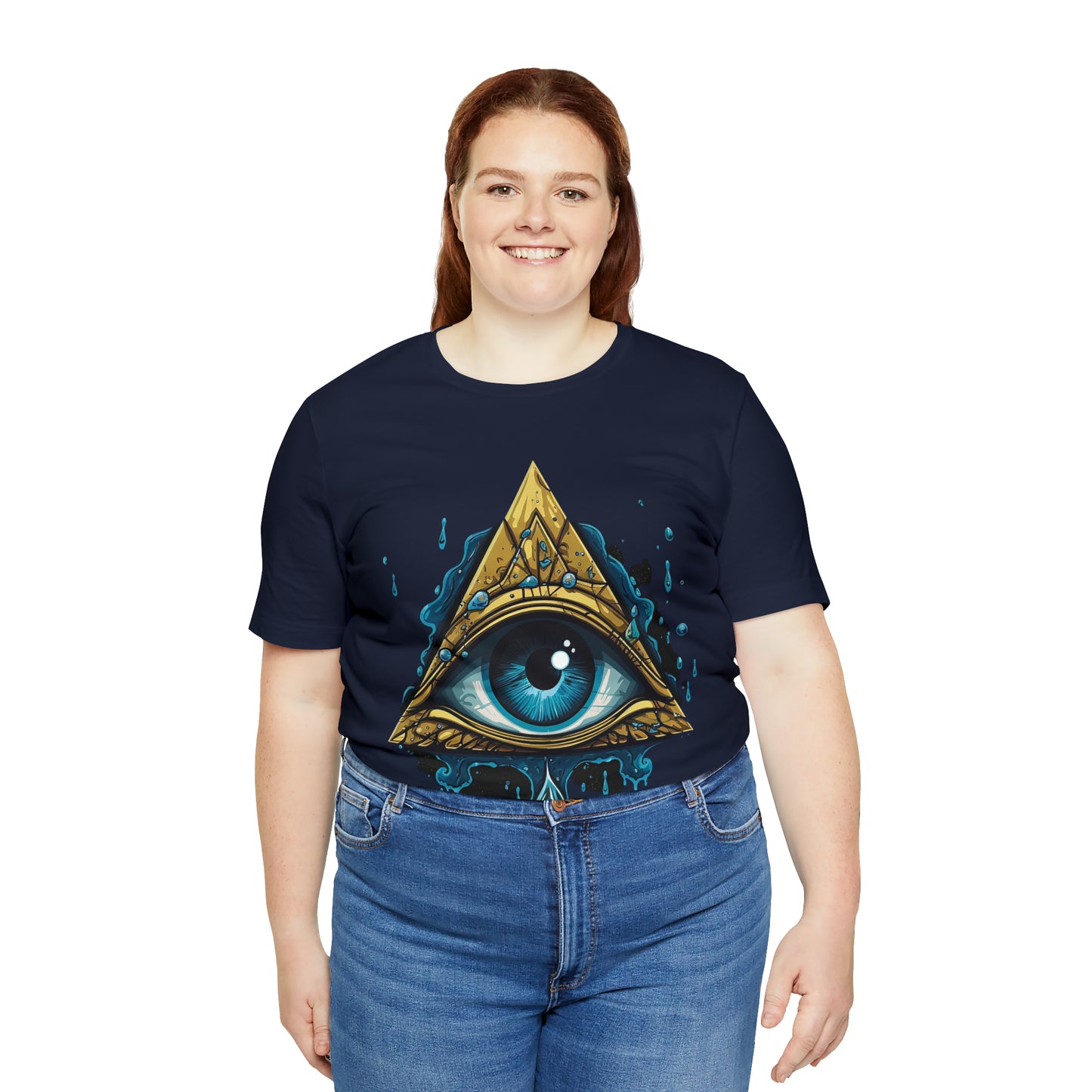 "Enigmatic Gaze" Unisex Jersey Short Sleeve Tee