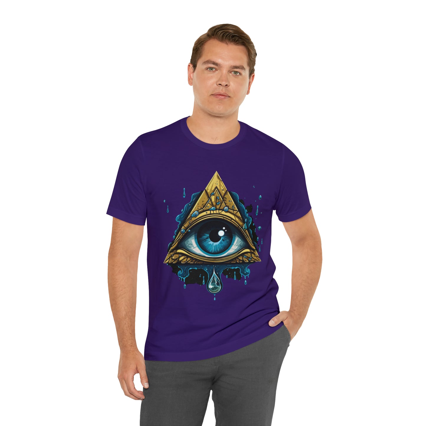 "Enigmatic Gaze" Unisex Jersey Short Sleeve Tee