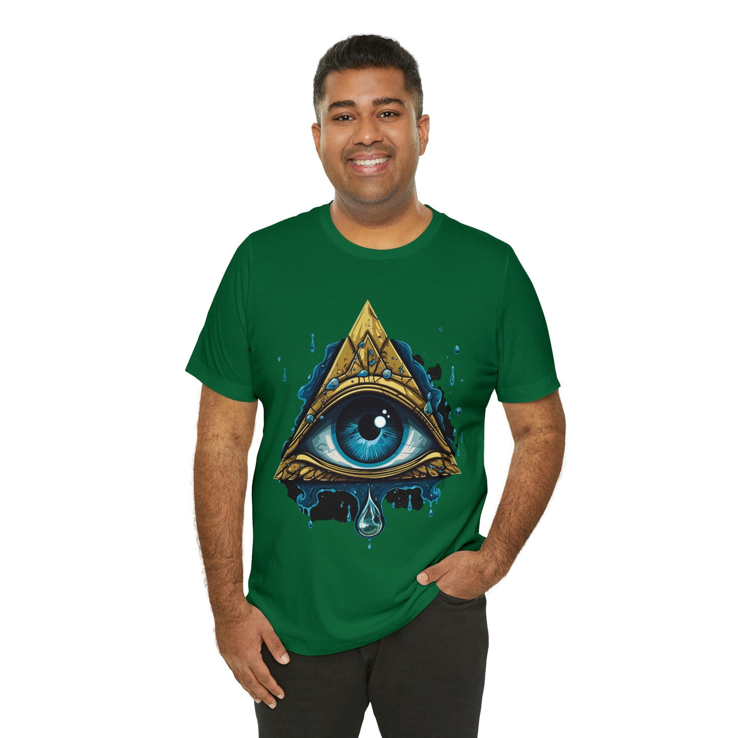 "Enigmatic Gaze" Unisex Jersey Short Sleeve Tee