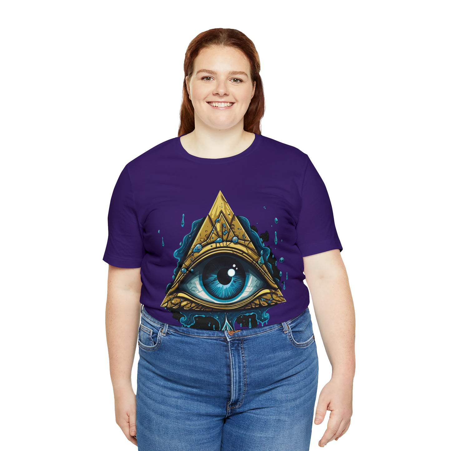"Enigmatic Gaze" Unisex Jersey Short Sleeve Tee