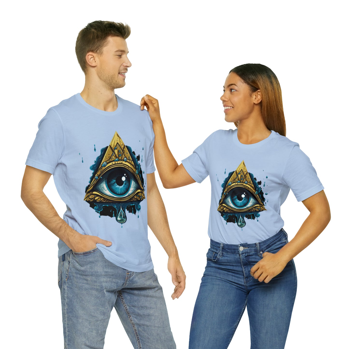 "Enigmatic Gaze" Unisex Jersey Short Sleeve Tee