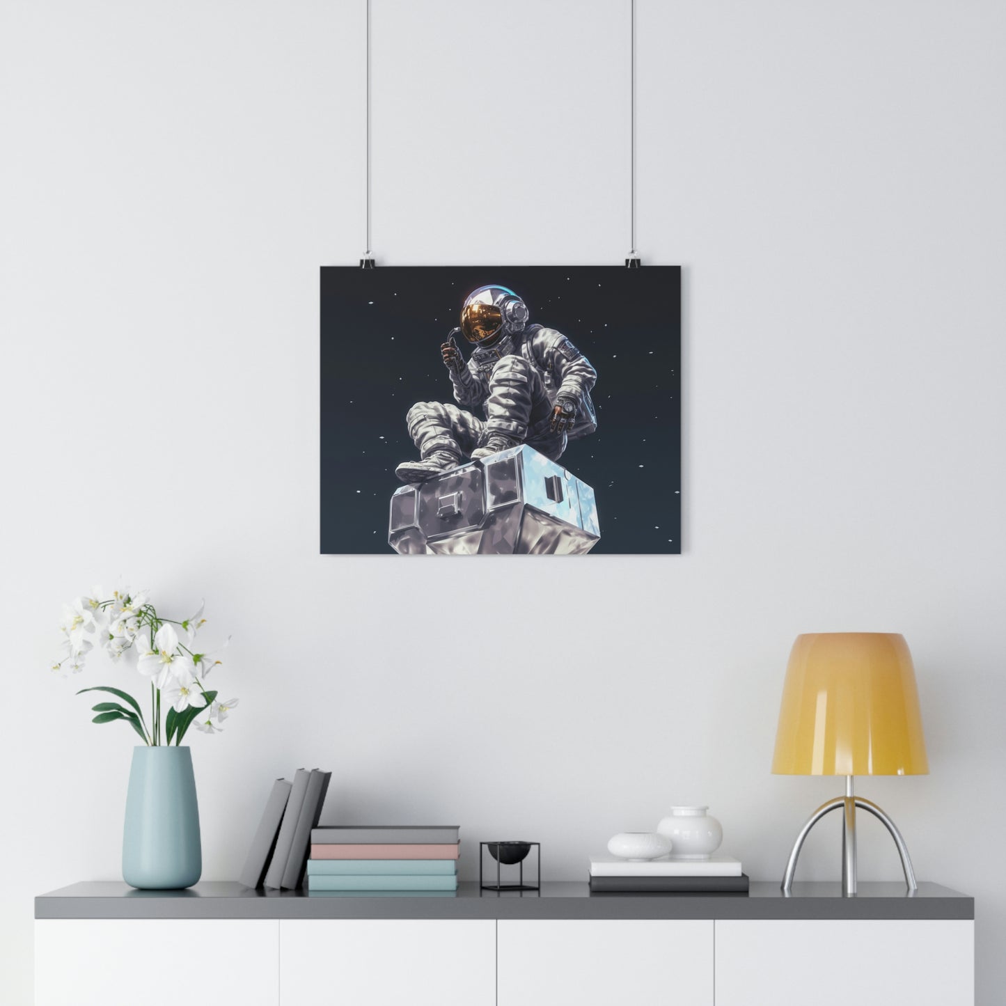 "Out of Air Spaceman" Premium Horizontal Poster