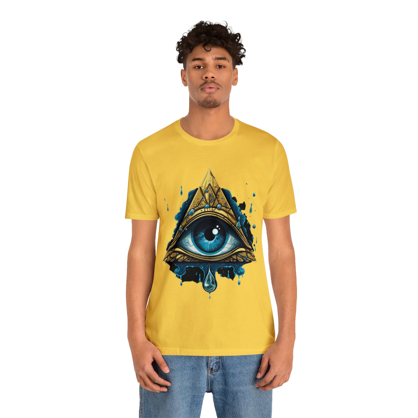 "Enigmatic Gaze" Unisex Jersey Short Sleeve Tee