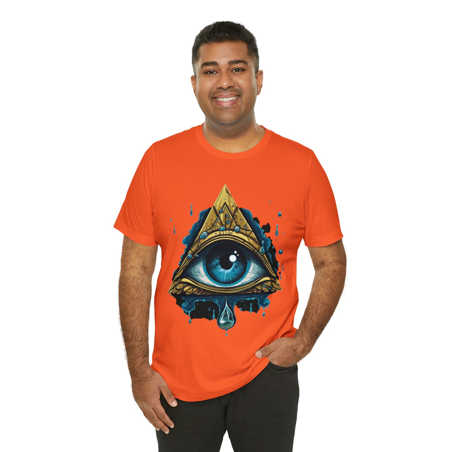"Enigmatic Gaze" Unisex Jersey Short Sleeve Tee