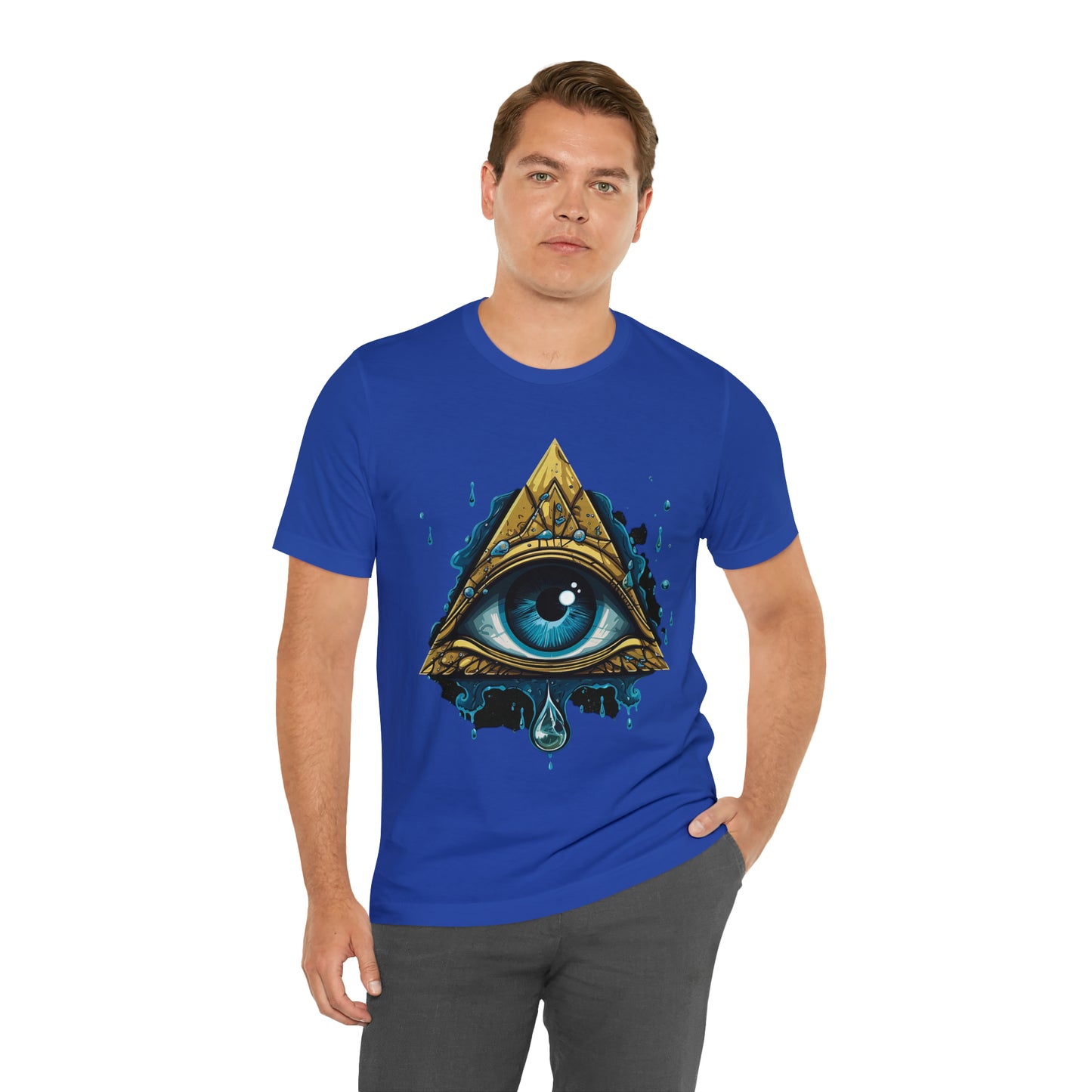 "Enigmatic Gaze" Unisex Jersey Short Sleeve Tee