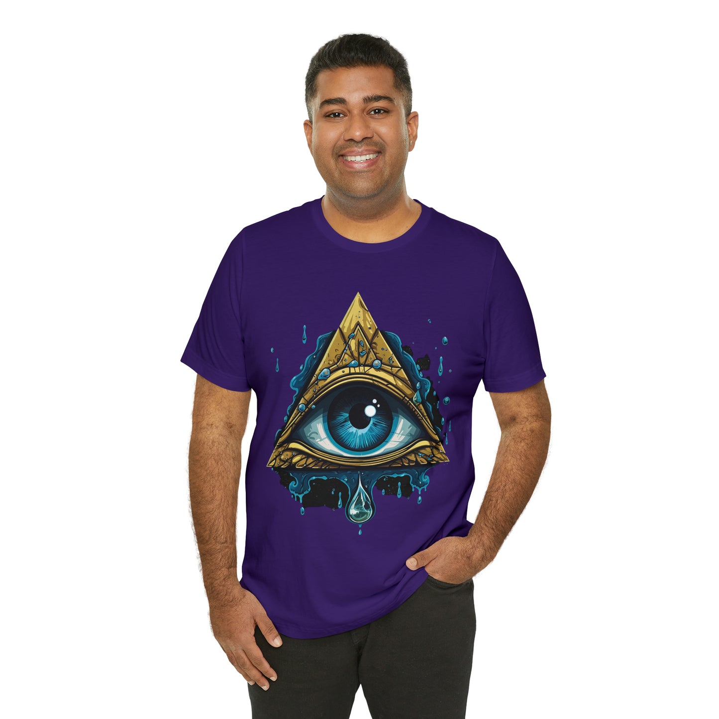"Enigmatic Gaze" Unisex Jersey Short Sleeve Tee