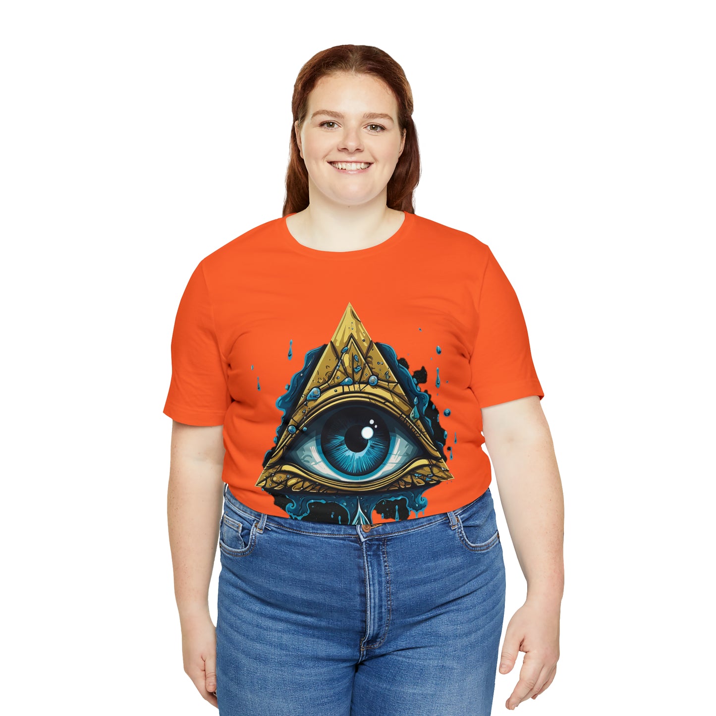 "Enigmatic Gaze" Unisex Jersey Short Sleeve Tee