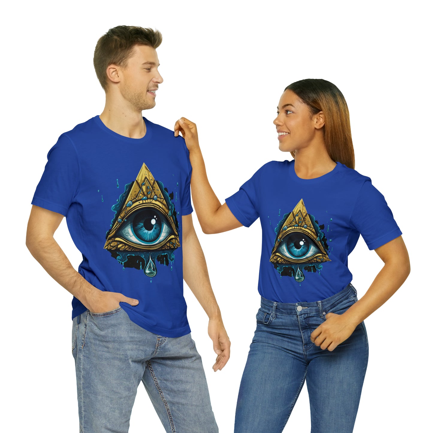 "Enigmatic Gaze" Unisex Jersey Short Sleeve Tee