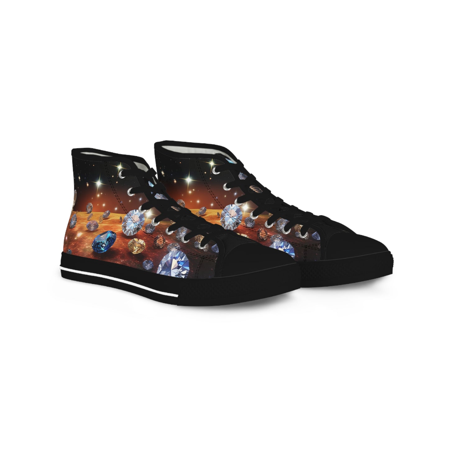 "Celestial Gem" Men's High Top Sneakers