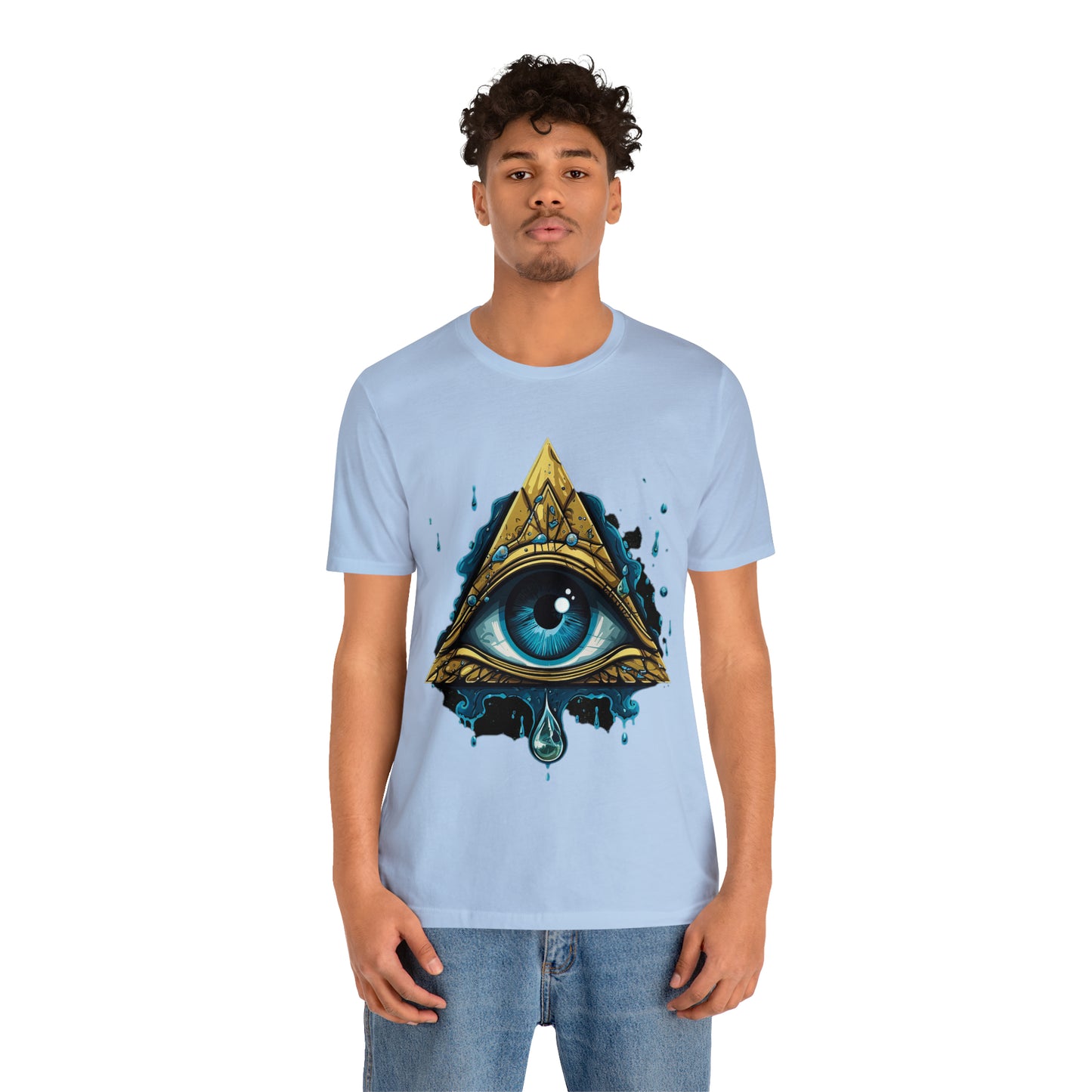 "Enigmatic Gaze" Unisex Jersey Short Sleeve Tee