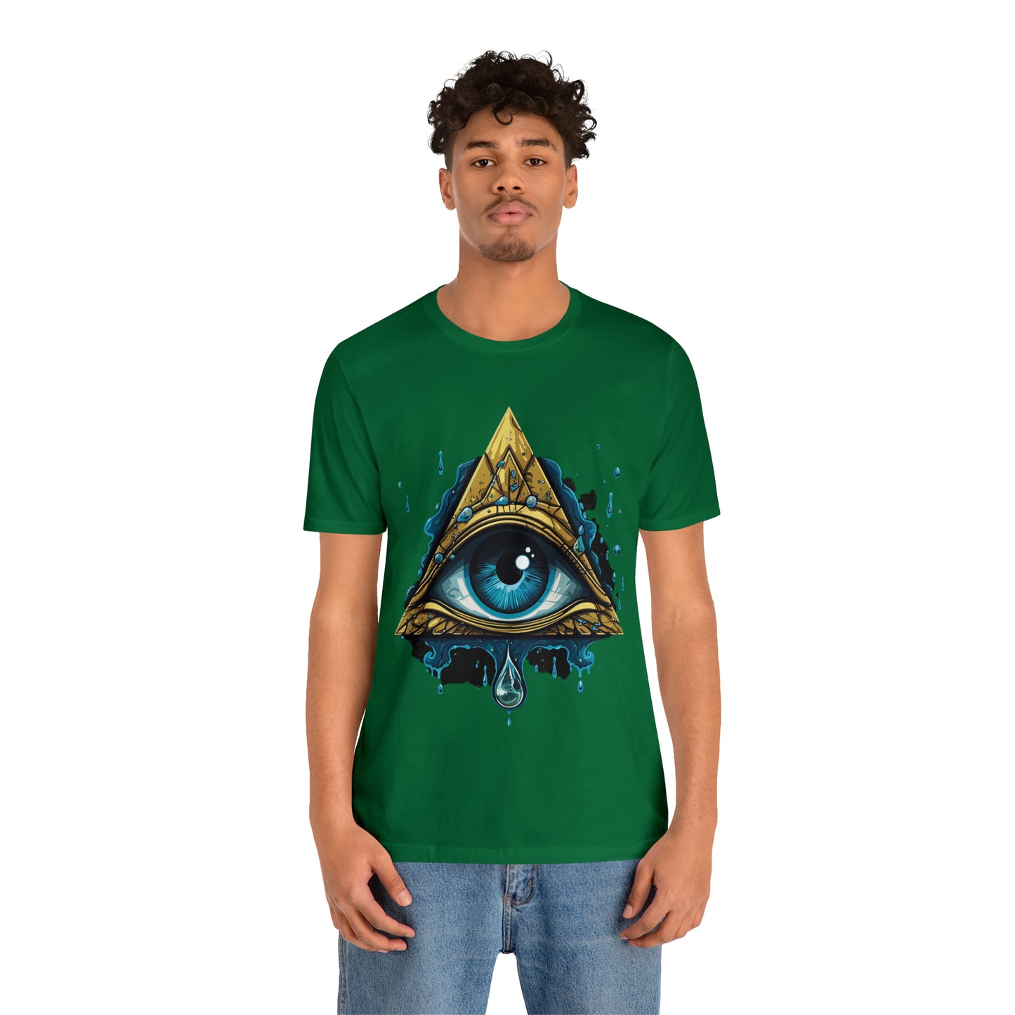 "Enigmatic Gaze" Unisex Jersey Short Sleeve Tee