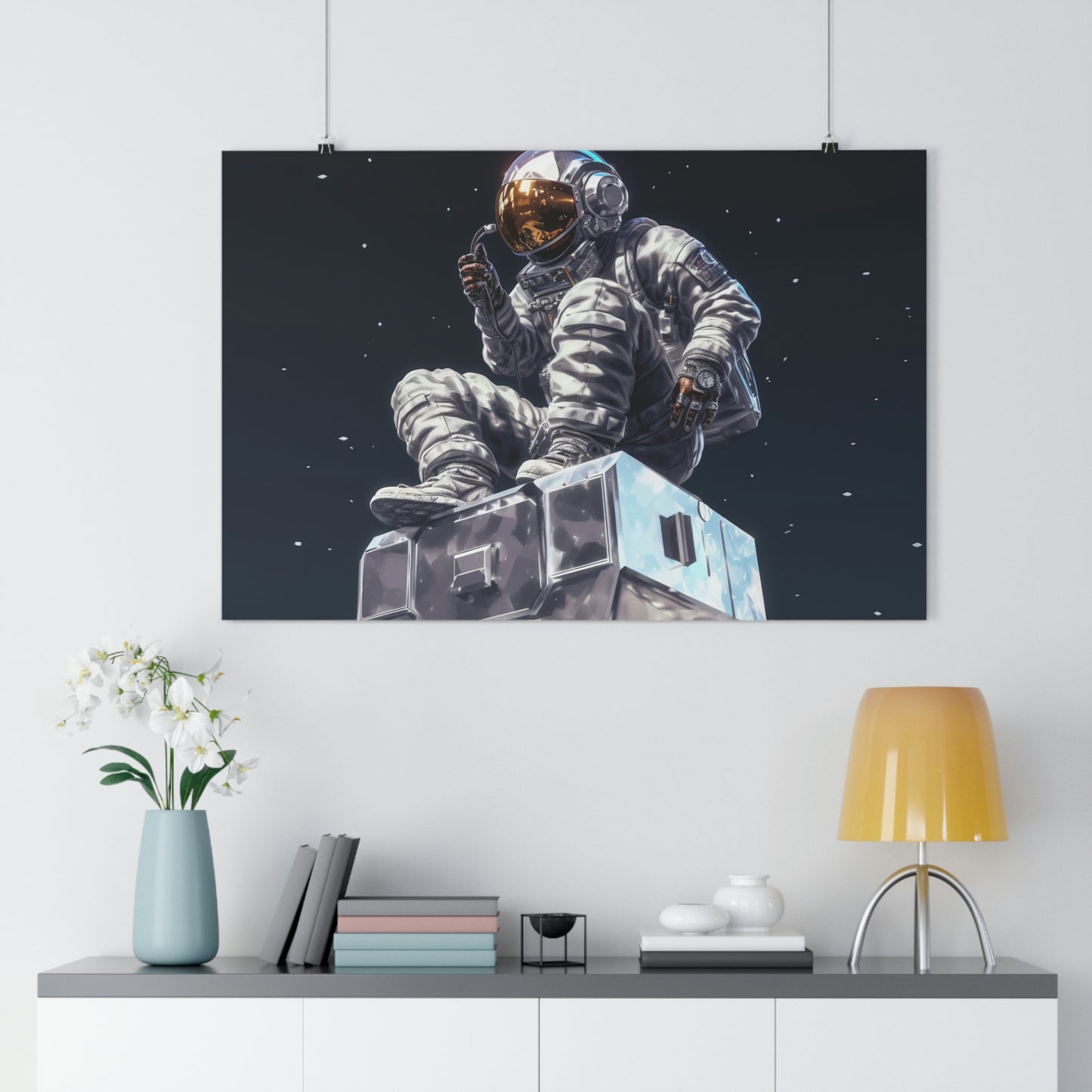 "Out of Air Spaceman" Premium Horizontal Poster