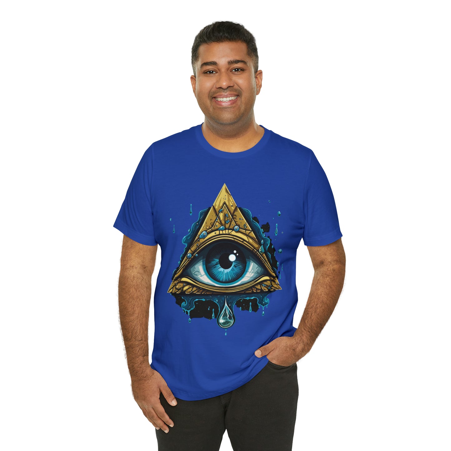 "Enigmatic Gaze" Unisex Jersey Short Sleeve Tee