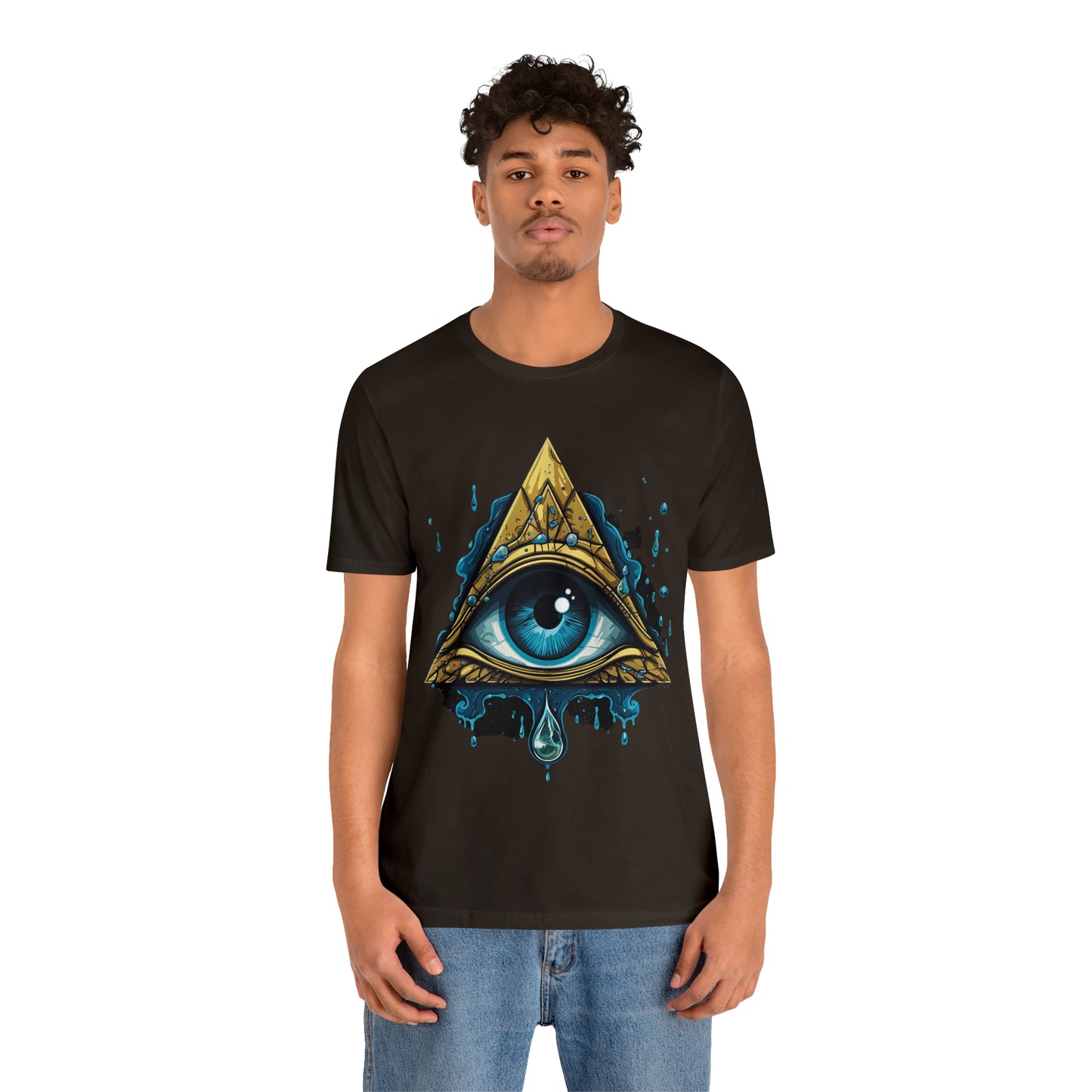"Enigmatic Gaze" Unisex Jersey Short Sleeve Tee