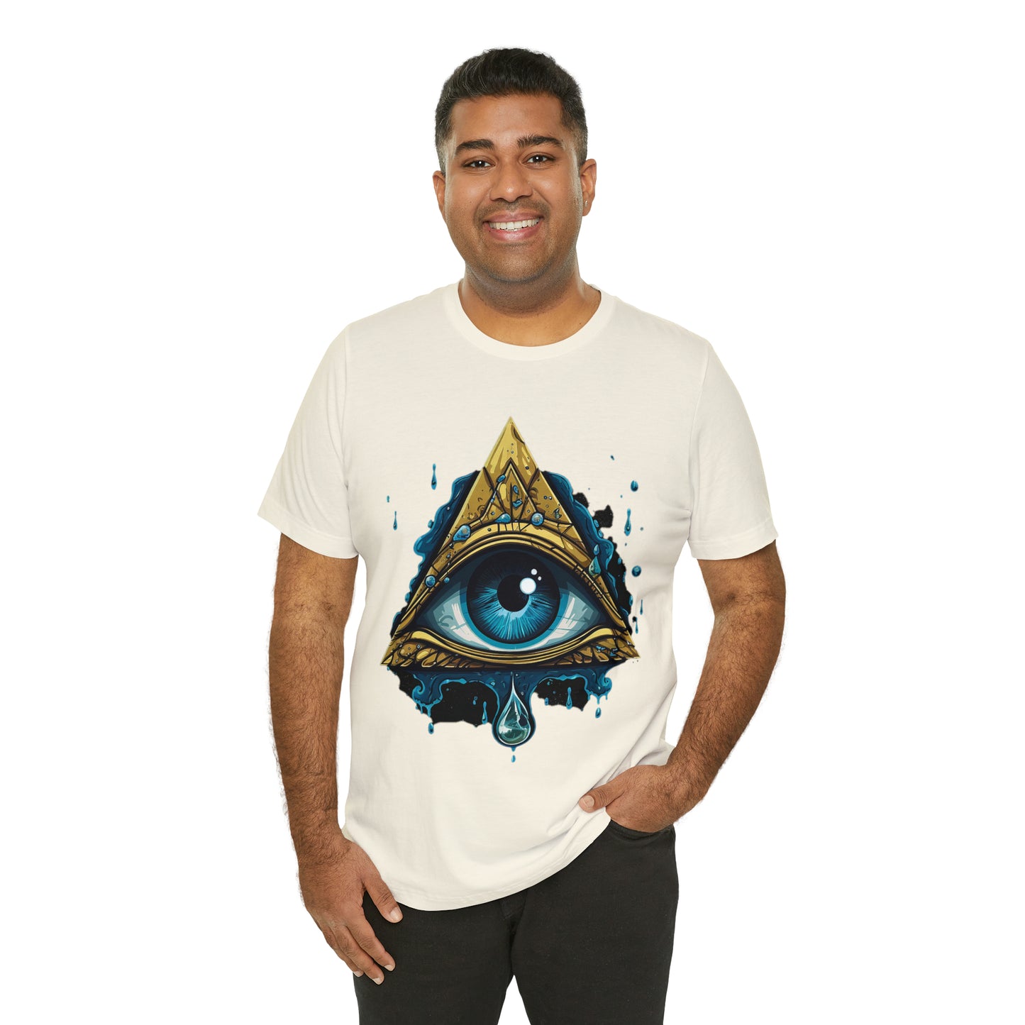 "Enigmatic Gaze" Unisex Jersey Short Sleeve Tee