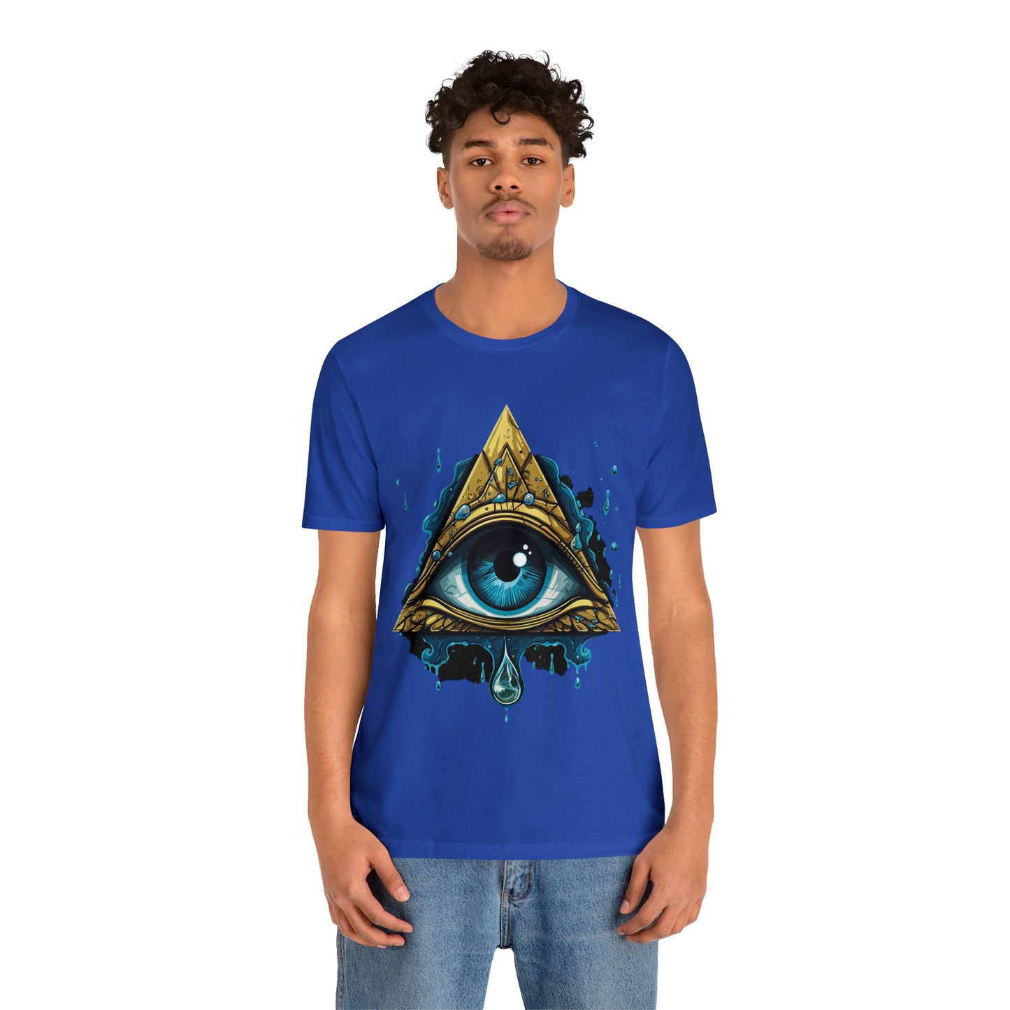 "Enigmatic Gaze" Unisex Jersey Short Sleeve Tee