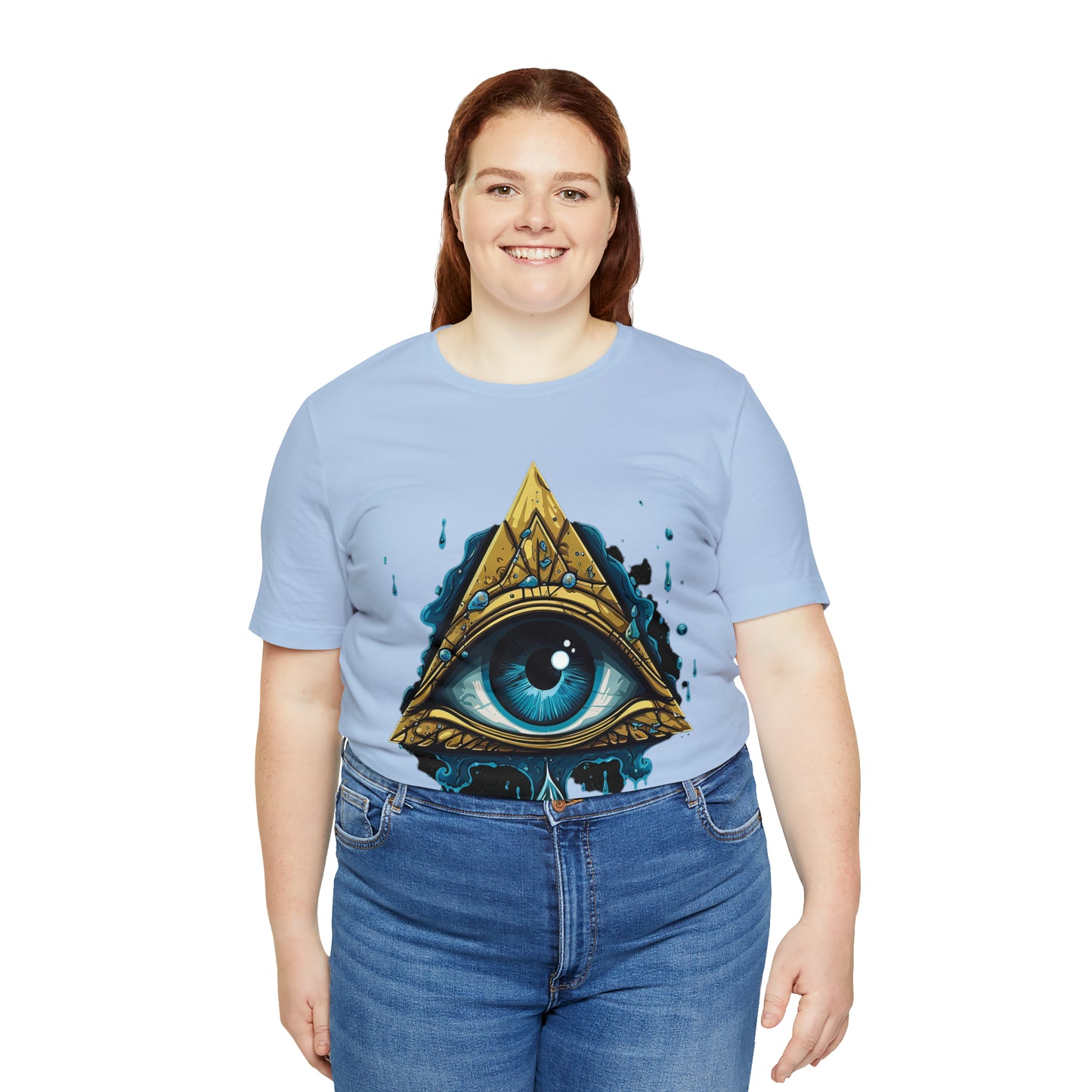"Enigmatic Gaze" Unisex Jersey Short Sleeve Tee