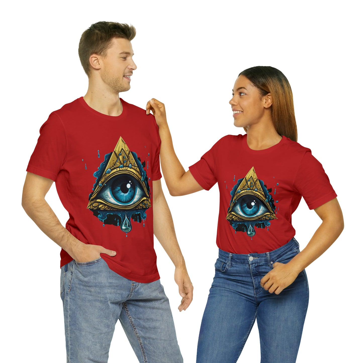 "Enigmatic Gaze" Unisex Jersey Short Sleeve Tee