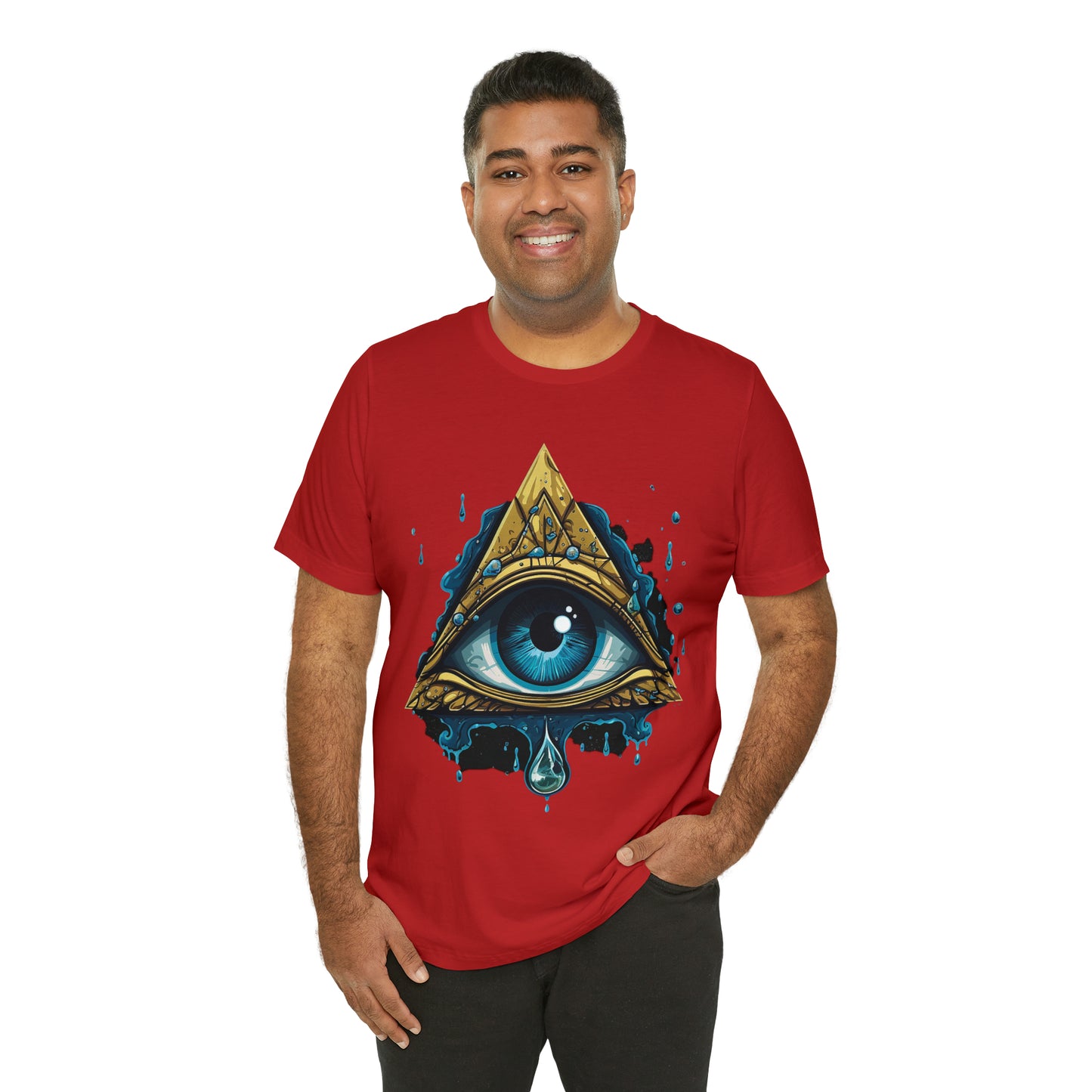 "Enigmatic Gaze" Unisex Jersey Short Sleeve Tee