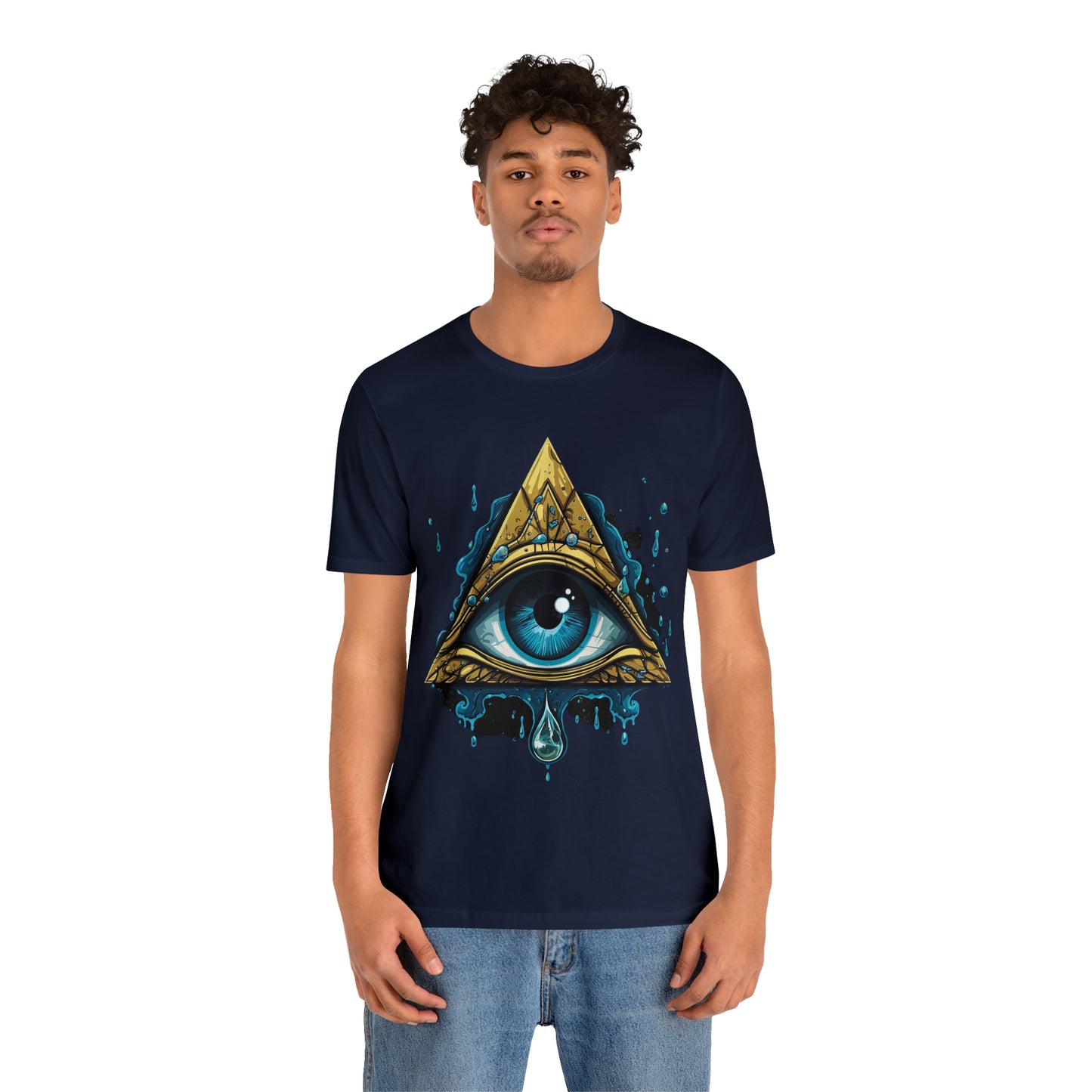 "Enigmatic Gaze" Unisex Jersey Short Sleeve Tee