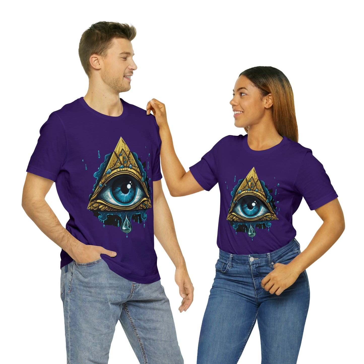 "Enigmatic Gaze" Unisex Jersey Short Sleeve Tee