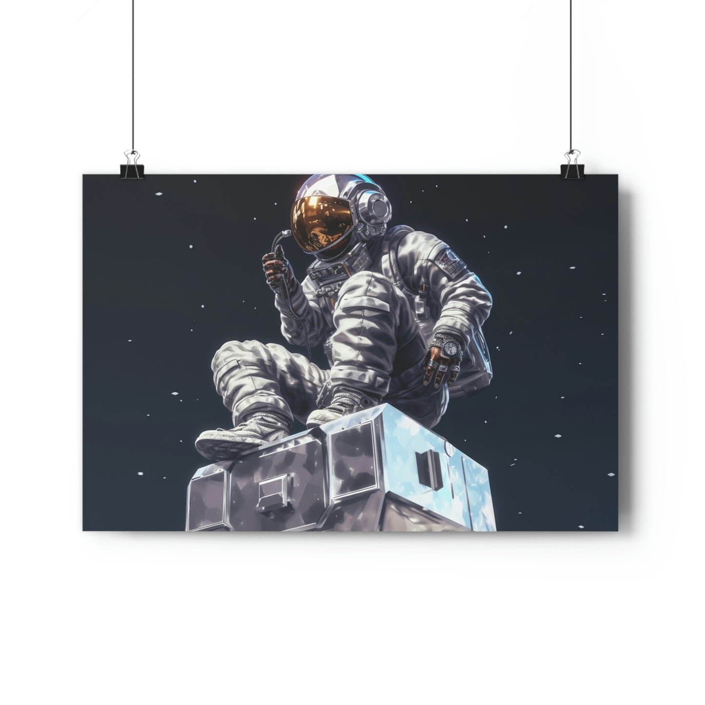 "Out of Air Spaceman" Premium Horizontal Poster