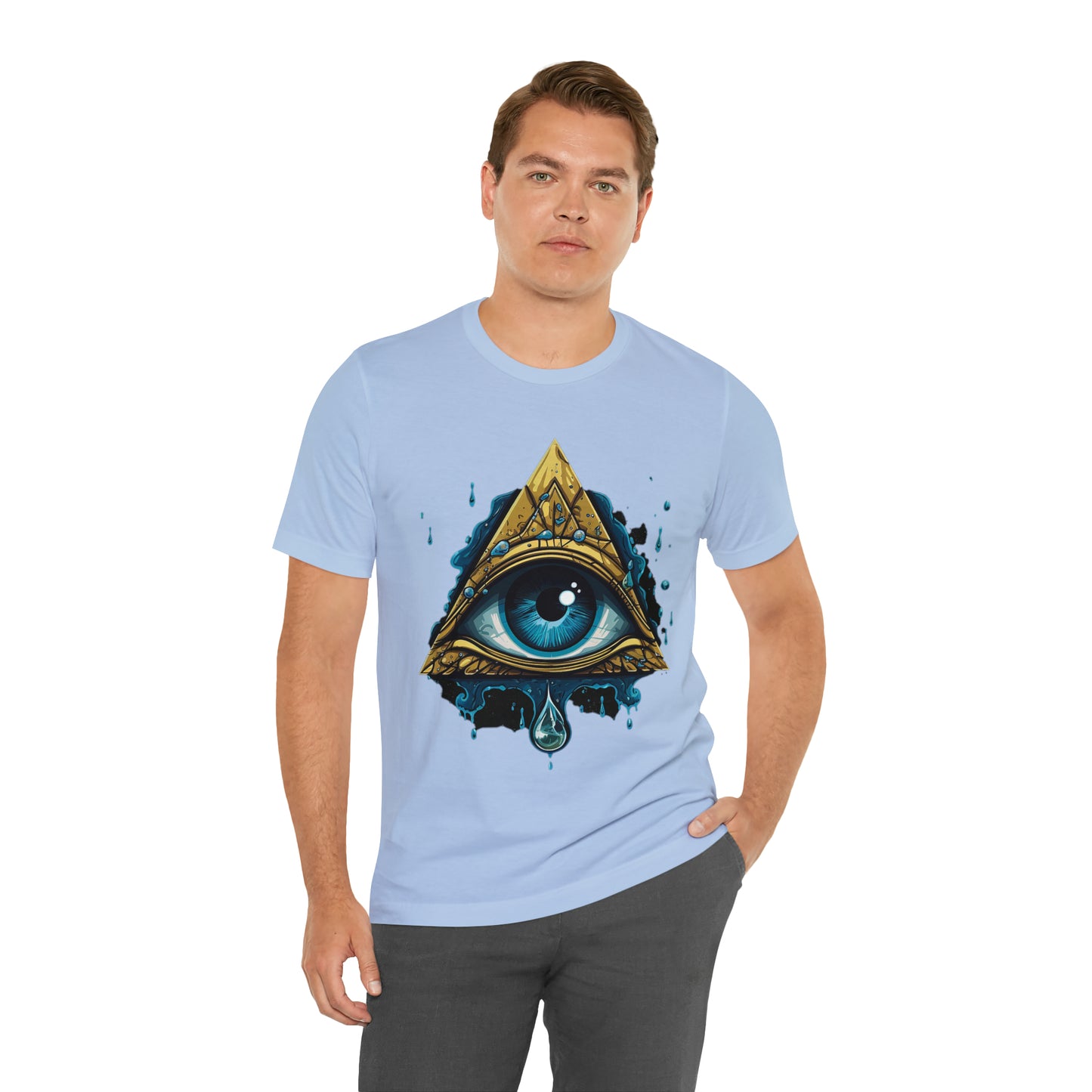 "Enigmatic Gaze" Unisex Jersey Short Sleeve Tee