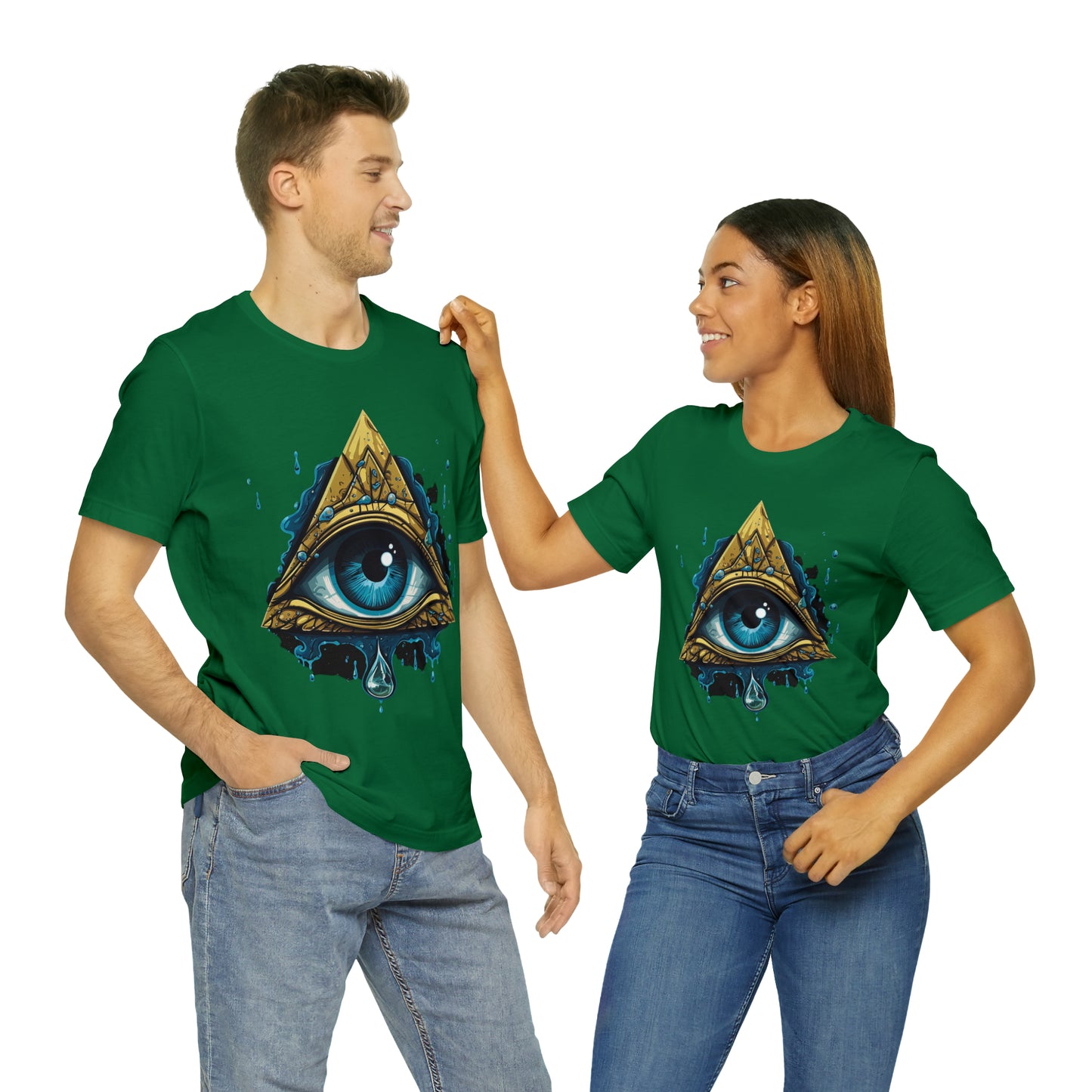 "Enigmatic Gaze" Unisex Jersey Short Sleeve Tee