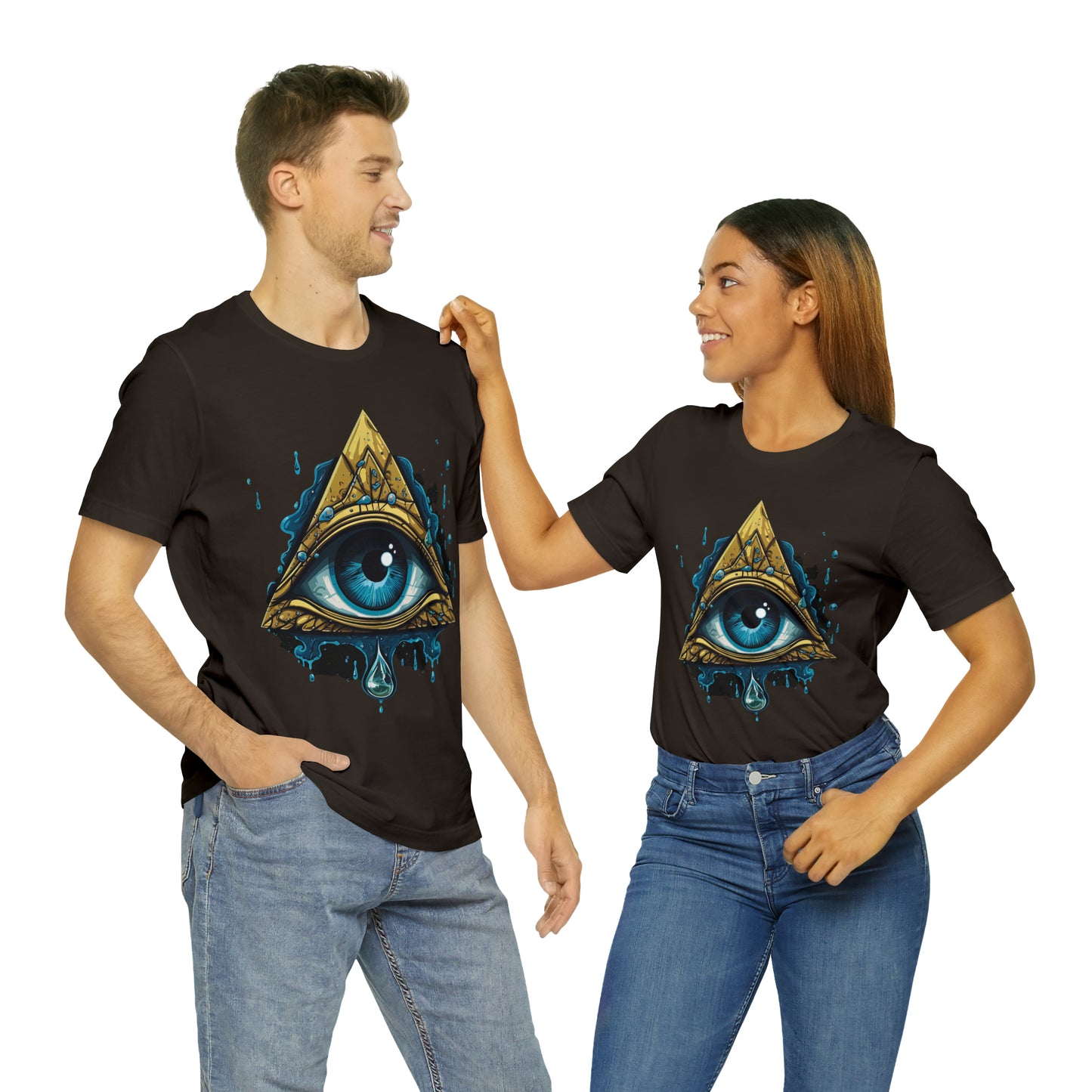 "Enigmatic Gaze" Unisex Jersey Short Sleeve Tee
