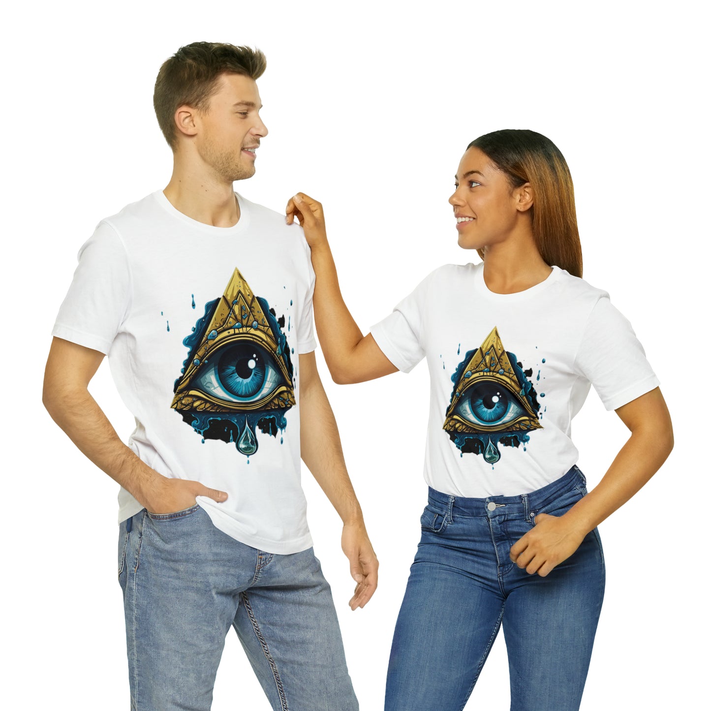 "Enigmatic Gaze" Unisex Jersey Short Sleeve Tee